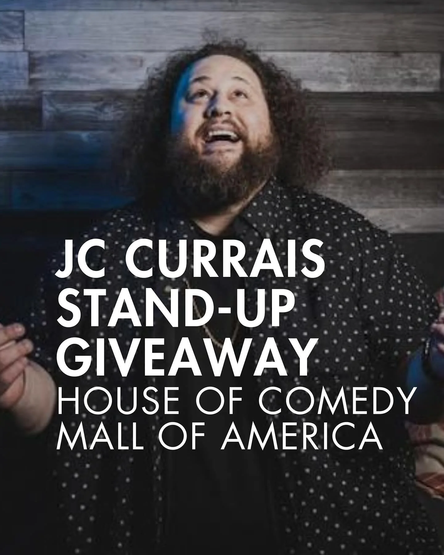 If you like stand-up comedy, my boy JC is coming to Minneapolis next weekend!

Want to check out his show? He&rsquo;ll be at the House of Comedy doing five shows from 30 October to 1 November! 

And he said he&rsquo;s giving away some passes, so just