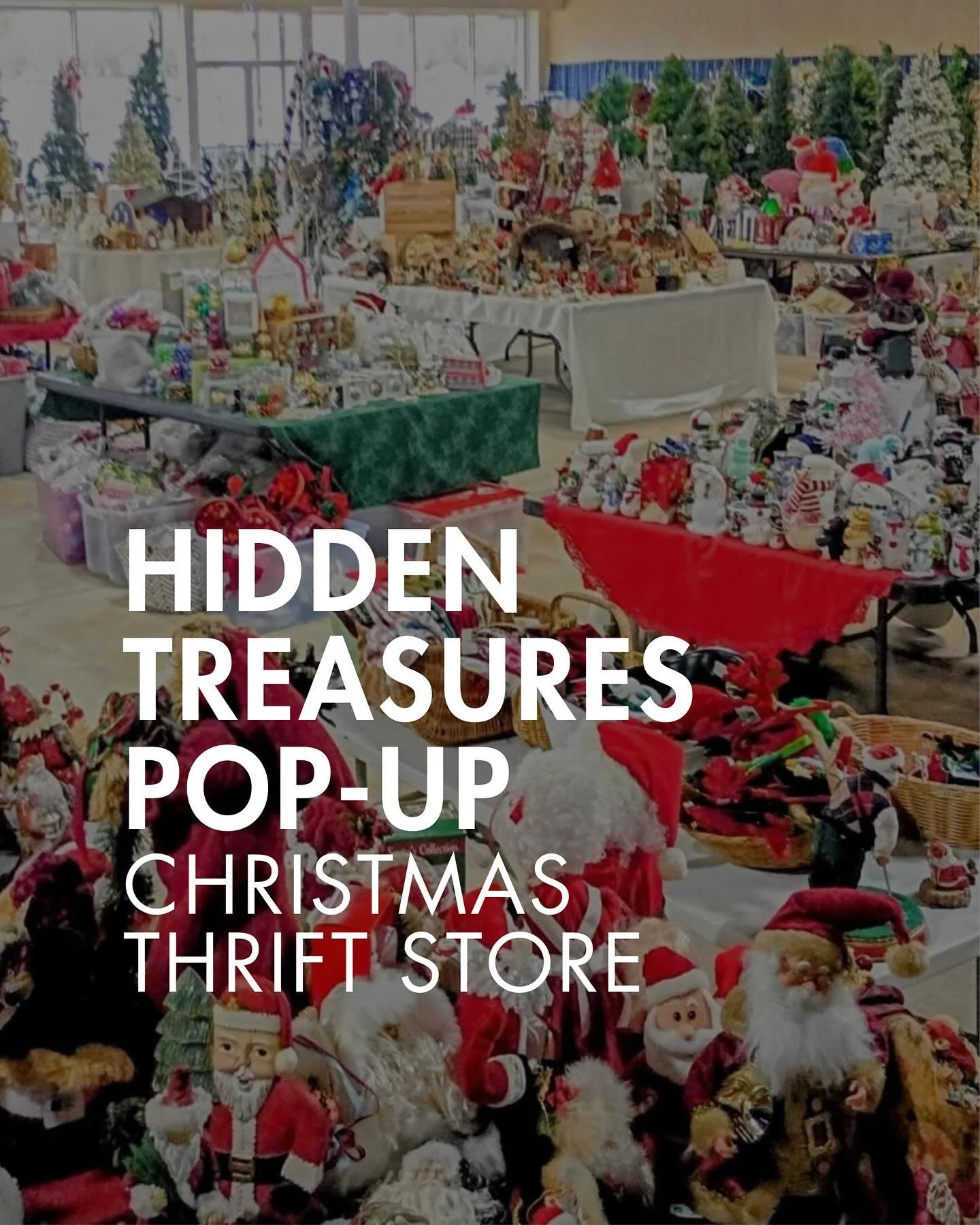 Thrift store friends in Minneapolis, Christmas is about to explode at Hidden Treasures!

They have a separate space opening next Monday with all of their holiday items. 

Open Monday through Saturday for the first week and then Wednesday through Satu