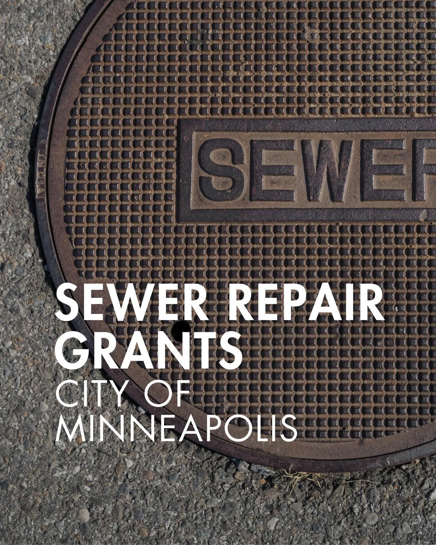 Homeowners in Minneapolis, a moment&hellip;

Just saw the city is taking applications for grants for private sewer lines. 

Applications will be accepted 2 - 20 March, and funding will be awarded via lottery. 

Some neighborhoods require matching fun