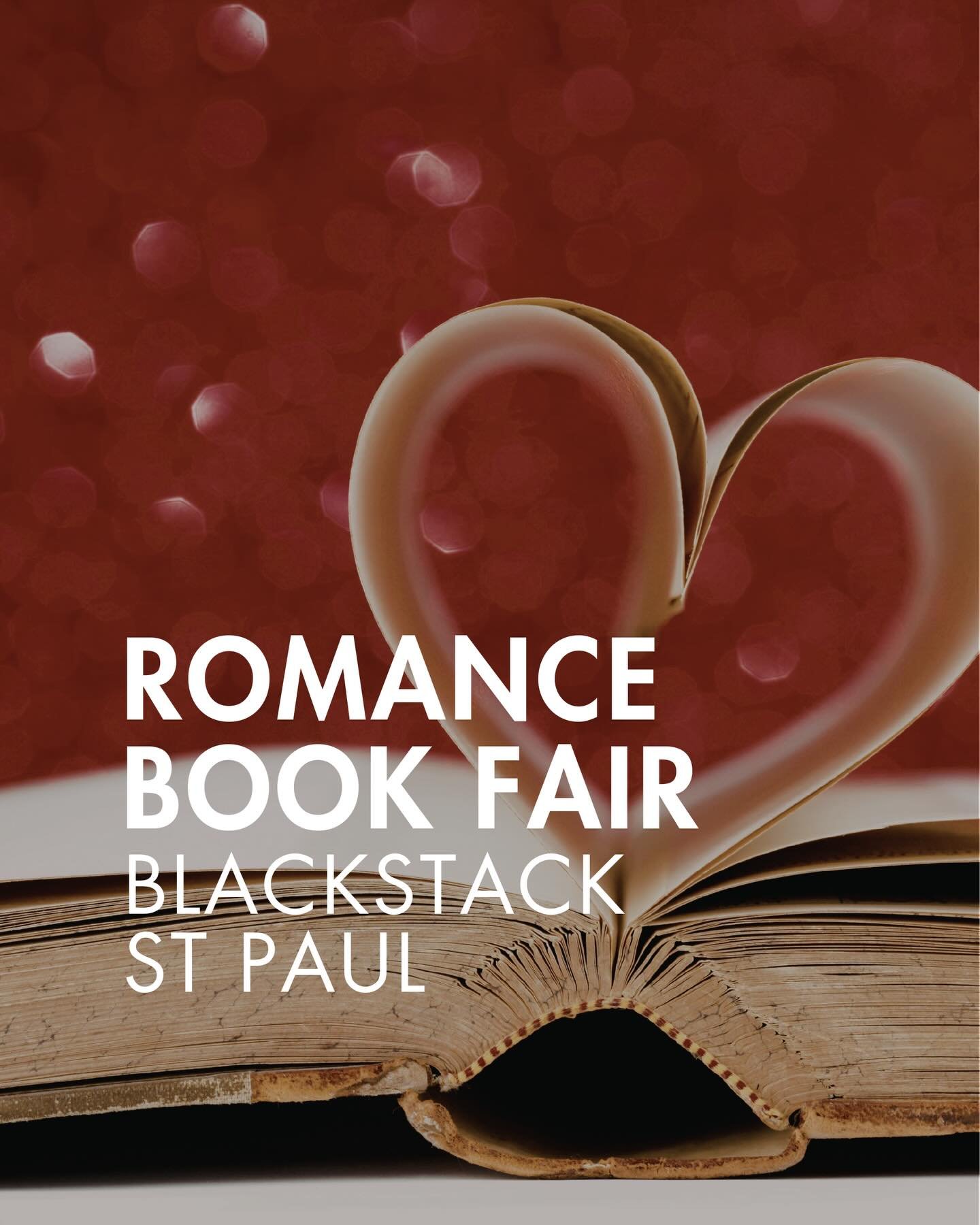 A book fair in the Twin Cities next week but make it romance only. 😍

They&rsquo;ll have 18 - 20 authors and vendors to browse, and Angry Line Cook will be there with food. 

The MN Bookstagram is also planning a meet up if you&rsquo;re looking for 