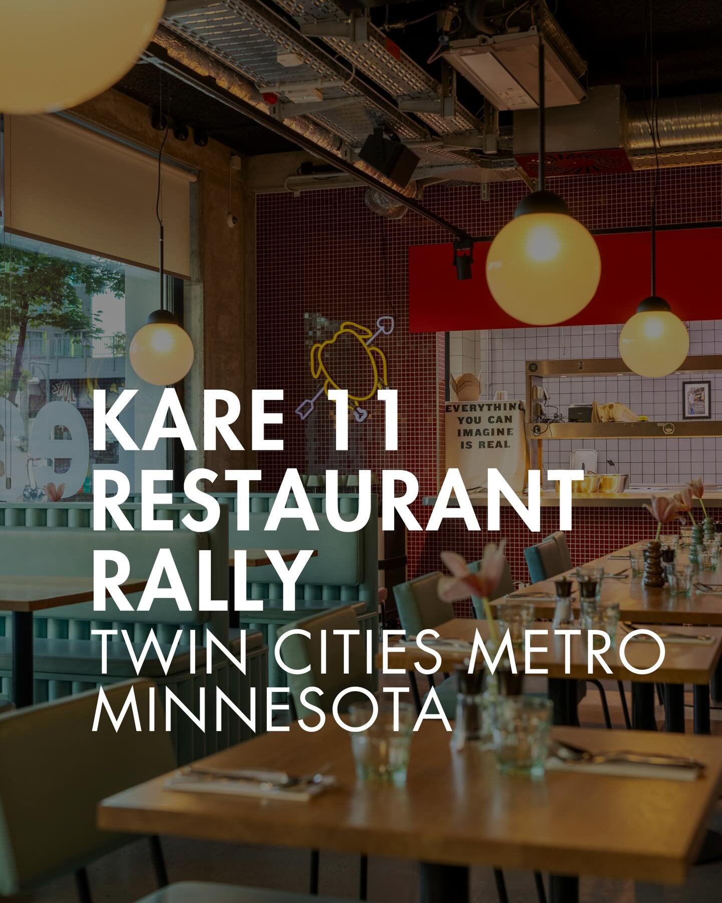 100+ deals at local restaurants! Let&rsquo;s shower them with love, Twin Cities!

It&rsquo;s no secret our local small businesses have been hit hard in the past few months, and they need the support of our community right now more than ever. 

Kare 1