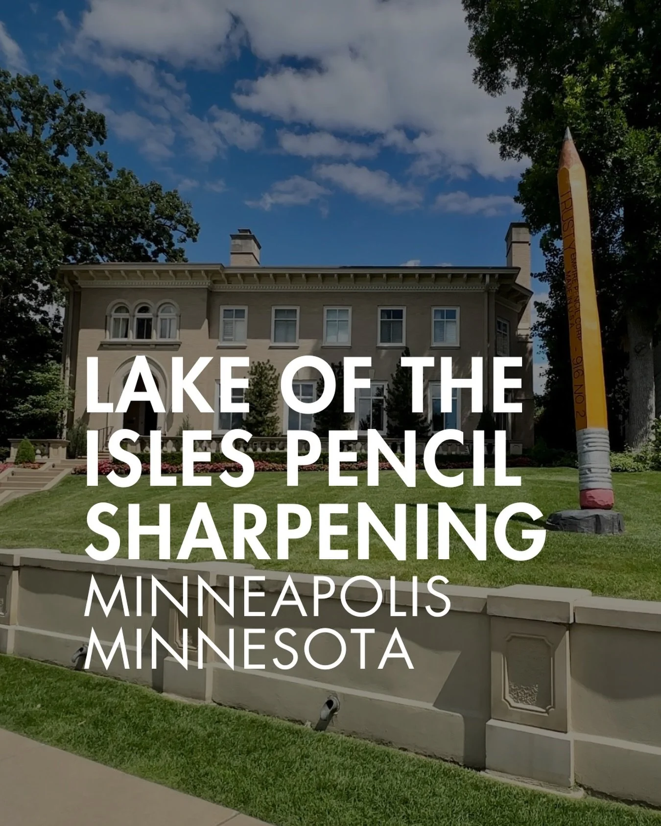 ✏️ What if I told you in Minneapolis there is a 20 foot statue of a pencil, and every year the neighborhood throws it a sharpening party?!

Quite possible the most random event to happen in Minneapolis every year&hellip;

A giant pencil sculpture, ca
