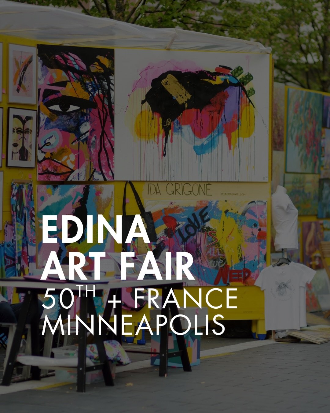🎨 Mark your calendars!

Explore more than 250 local and national artists, two stages featuring live local musicians, three beverage gardens, culinary artisans, kid zone full of family activities, and the Minnesota marketplace featuring locally made 