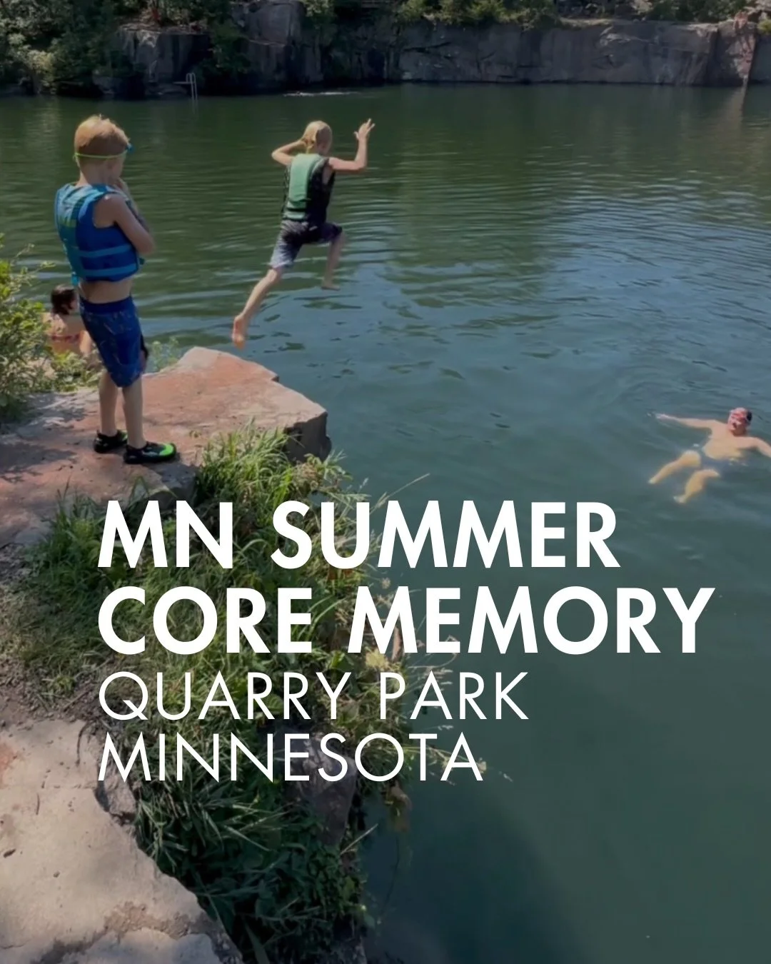 🛘 Add cliff jumping to your summer bucket list in MN&hellip;

This is the place to make a core memory with your kids! And it&rsquo;s a mini road trip away from Minneapolis&hellip;

Our kids always talk so fondly of Quarry Park and Nature Reserve, an