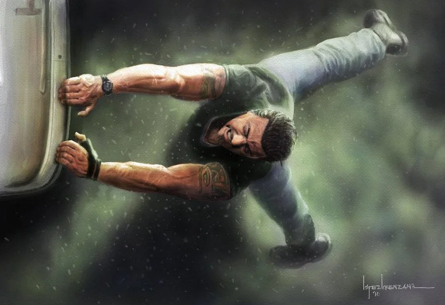 (Tap the image to see the speed painting)  A tribute to Sylvester Stallone - ArtRage / 2010