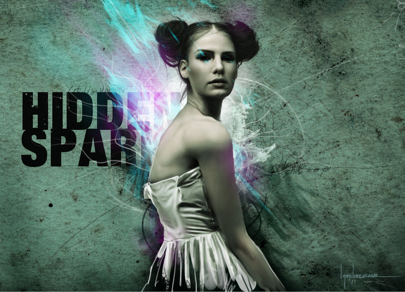 (Tap the image to see the speed painting) Grunge Speed Painting - free software GIMP 2.6 / 2011
