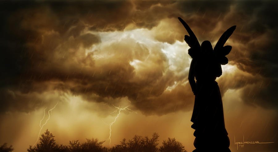 (Tap the image to see the speed painting) Storm Coming - free software GIMP & Original Music / 2011