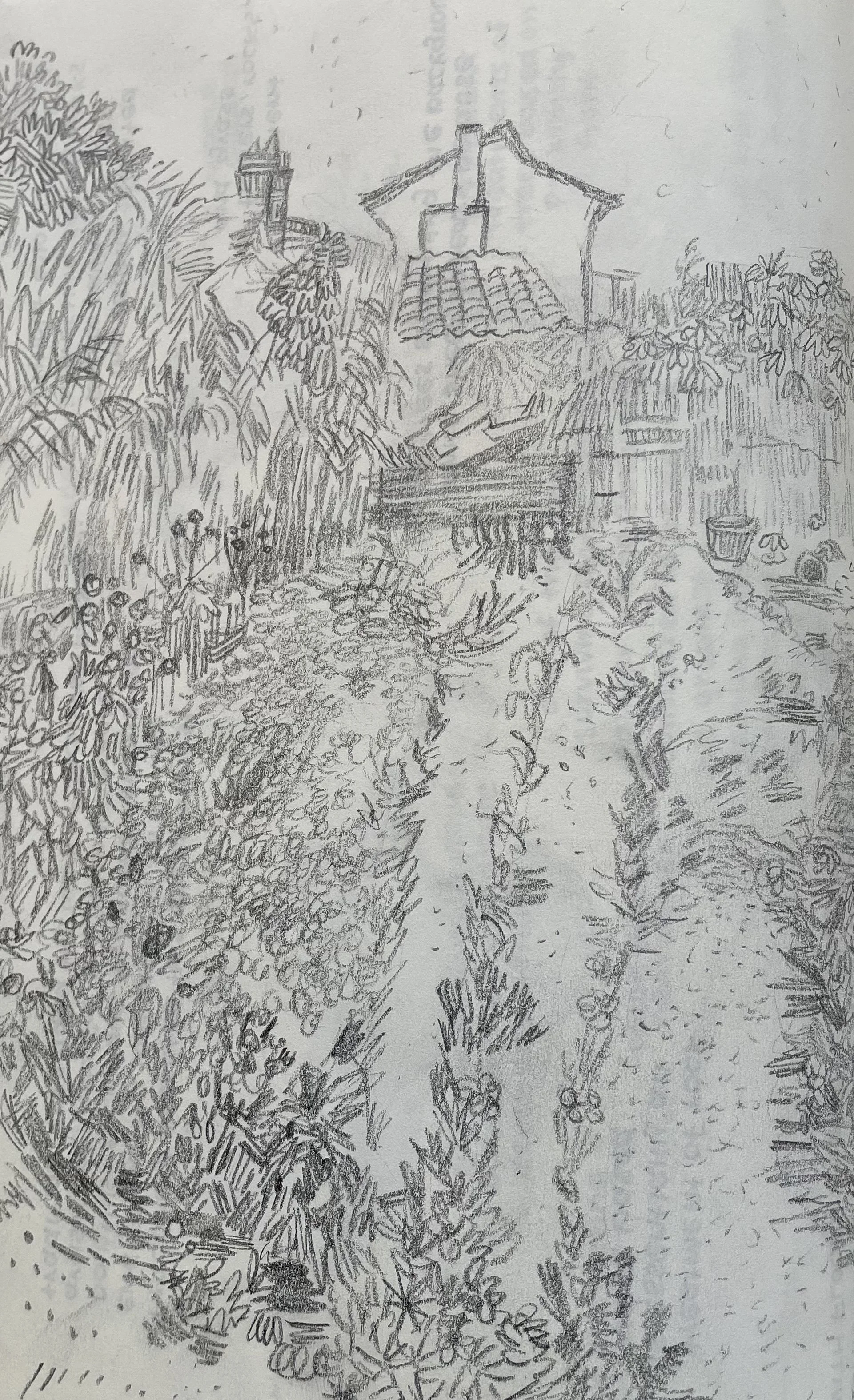 Van Gogh Replica, 8x5.5 in, graphite pencil