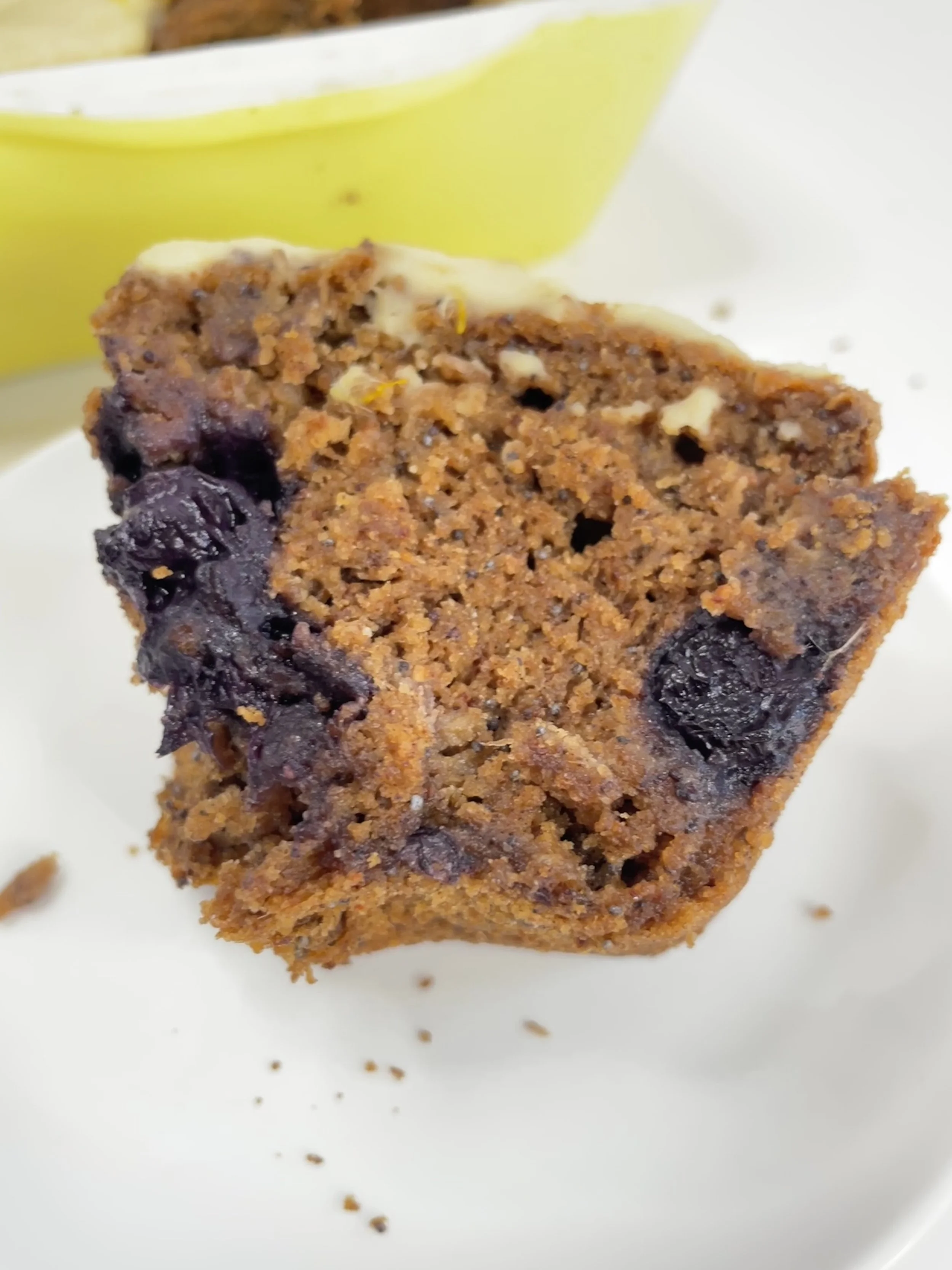 Blueberry, Rose Hip &amp; Poppy Seed Cake w/ Dandelion Blossom Frosting