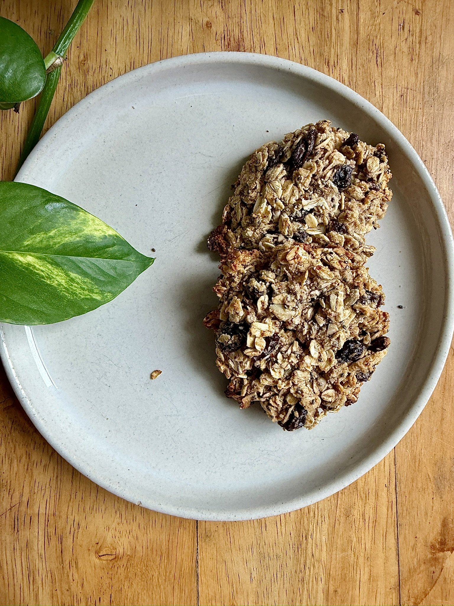 Oatmeal Raisin Tahini Cookies