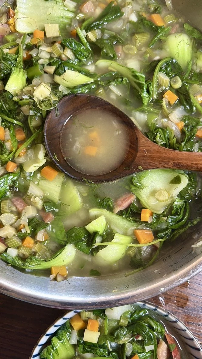 Ukrainian Style Spring Greens Soup