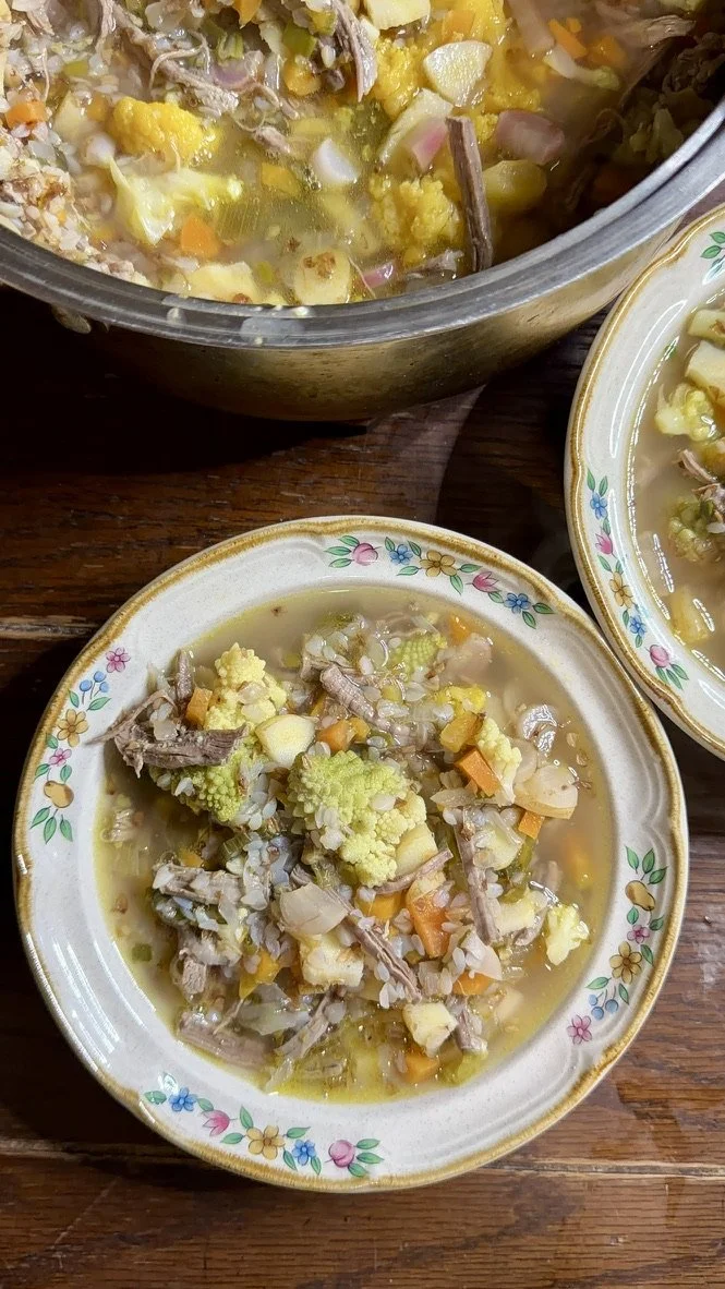 Colorful Vegetable Kasha Beef Stew