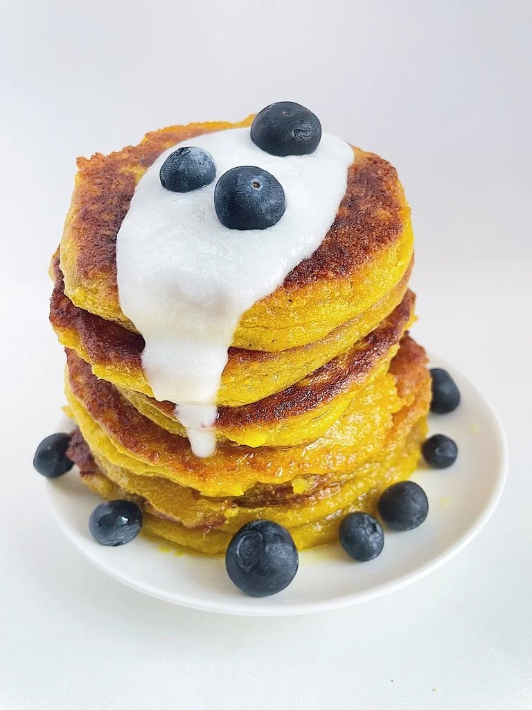 Kabocha Mochi Pancakes