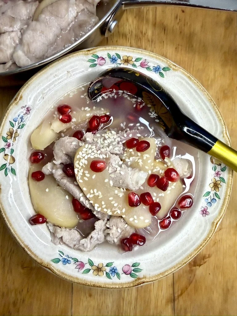 Apple &amp; Pork Soup In Dashi Broth