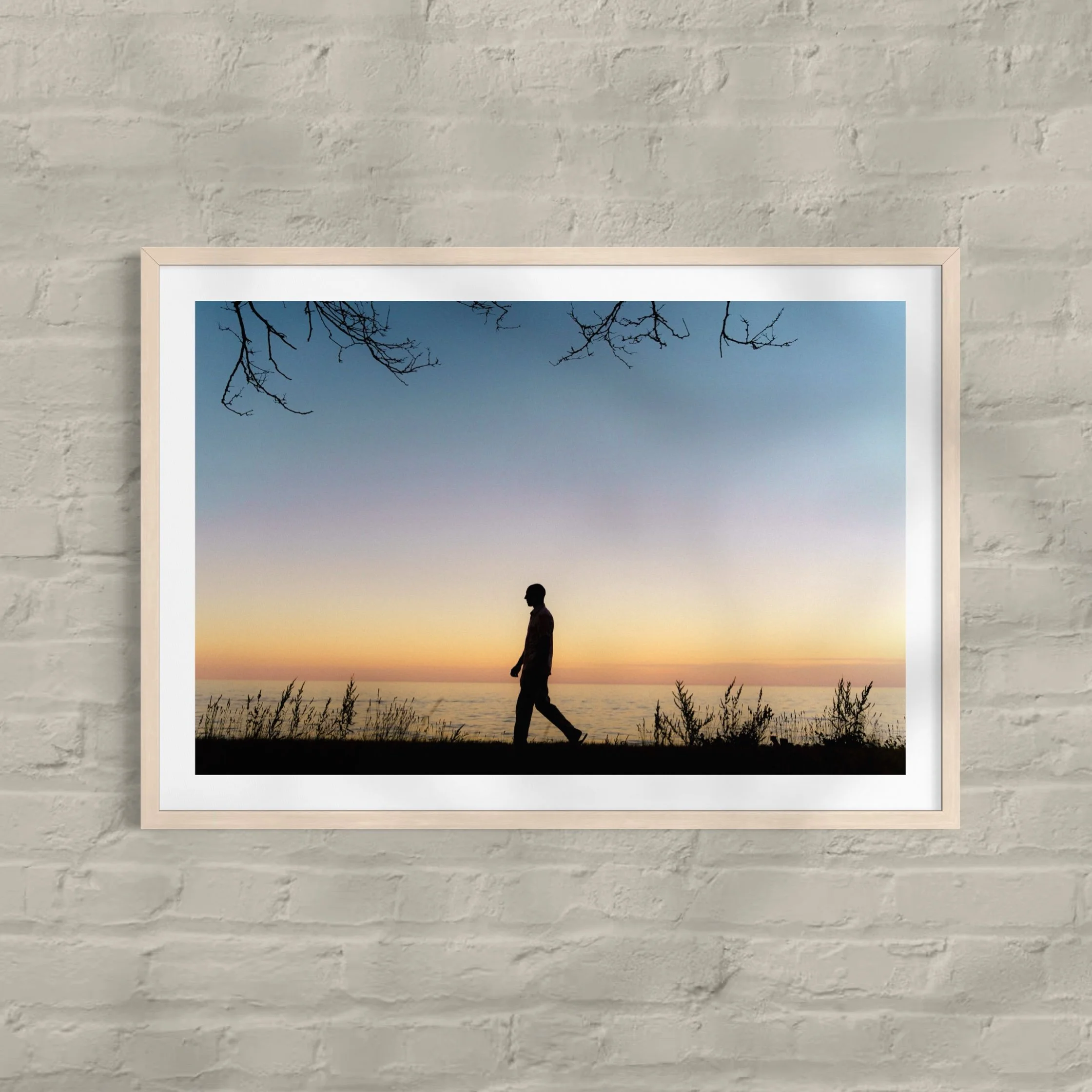 Quiet Sunset in Lake Michigan