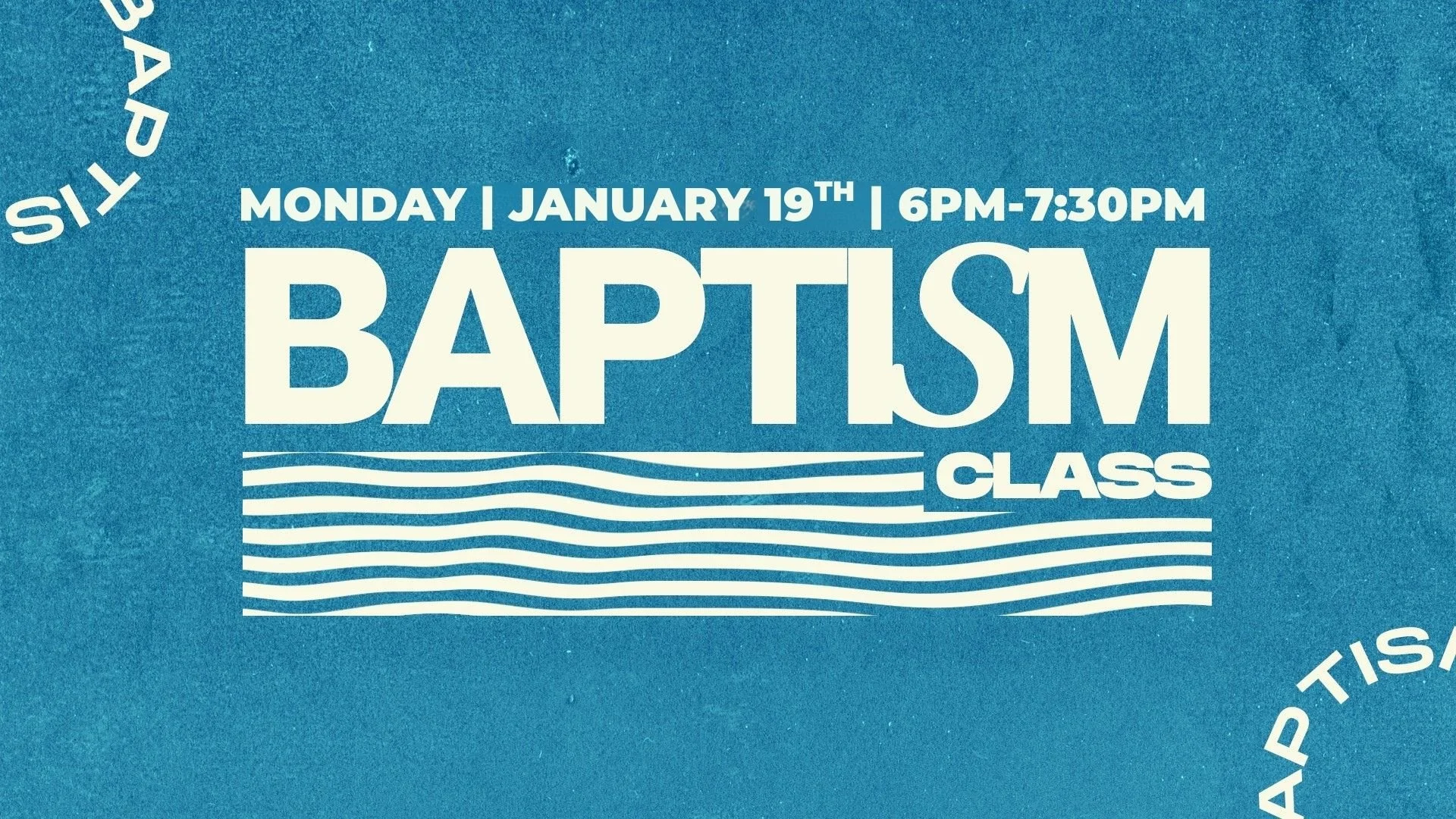 Baptism Class