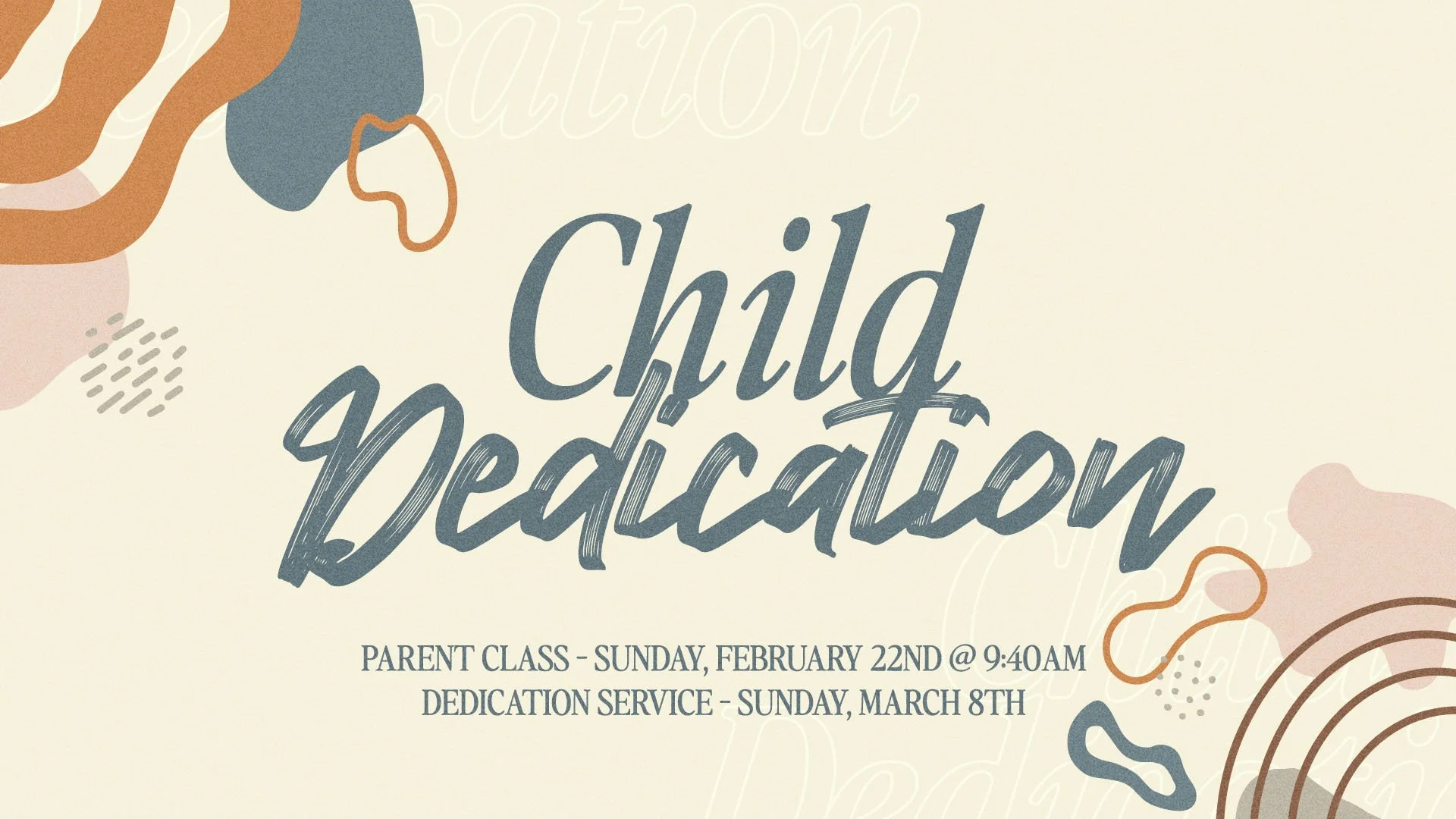 Child Dedication Class