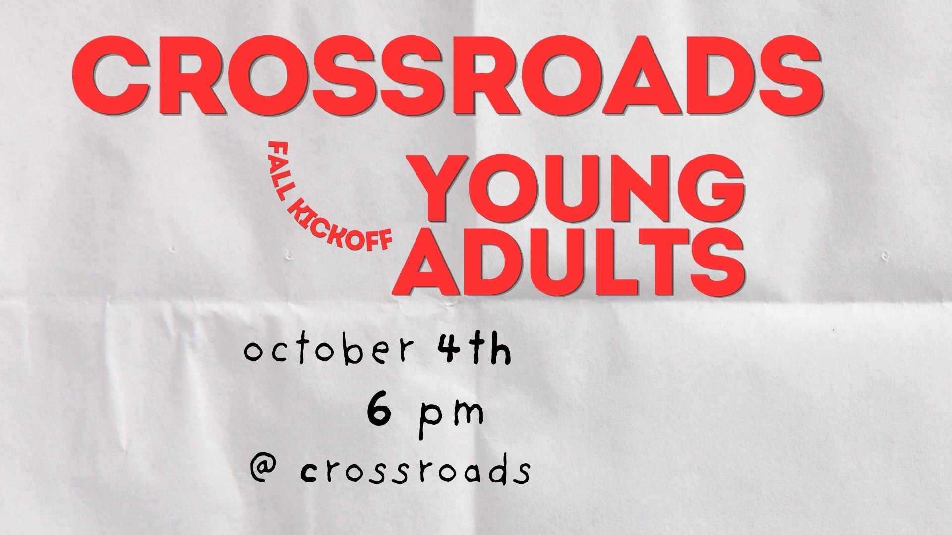 Young Adults - Fall Kickoff