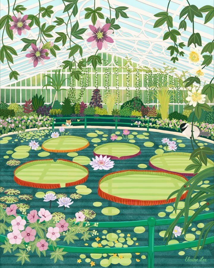 🪷 Waterlily Glasshouse Illustration 🪷

This illustration has a very special place in my heart because it&rsquo;s inspired by one of my favourite places in the world (@kewgardens&rsquo;s Waterlily House). 🥰

Swipe to see some of my favourite detail