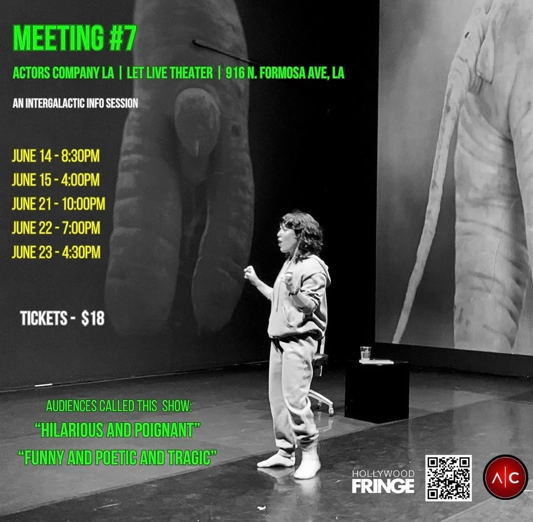 the countdown ⏰ clock to the hollywood fringe festival doth tick. 
.
.
i don&rsquo;t usually get to perform things with a year between showings because of budget and other logistical challenges so im honestly really looking forward to doing this piec