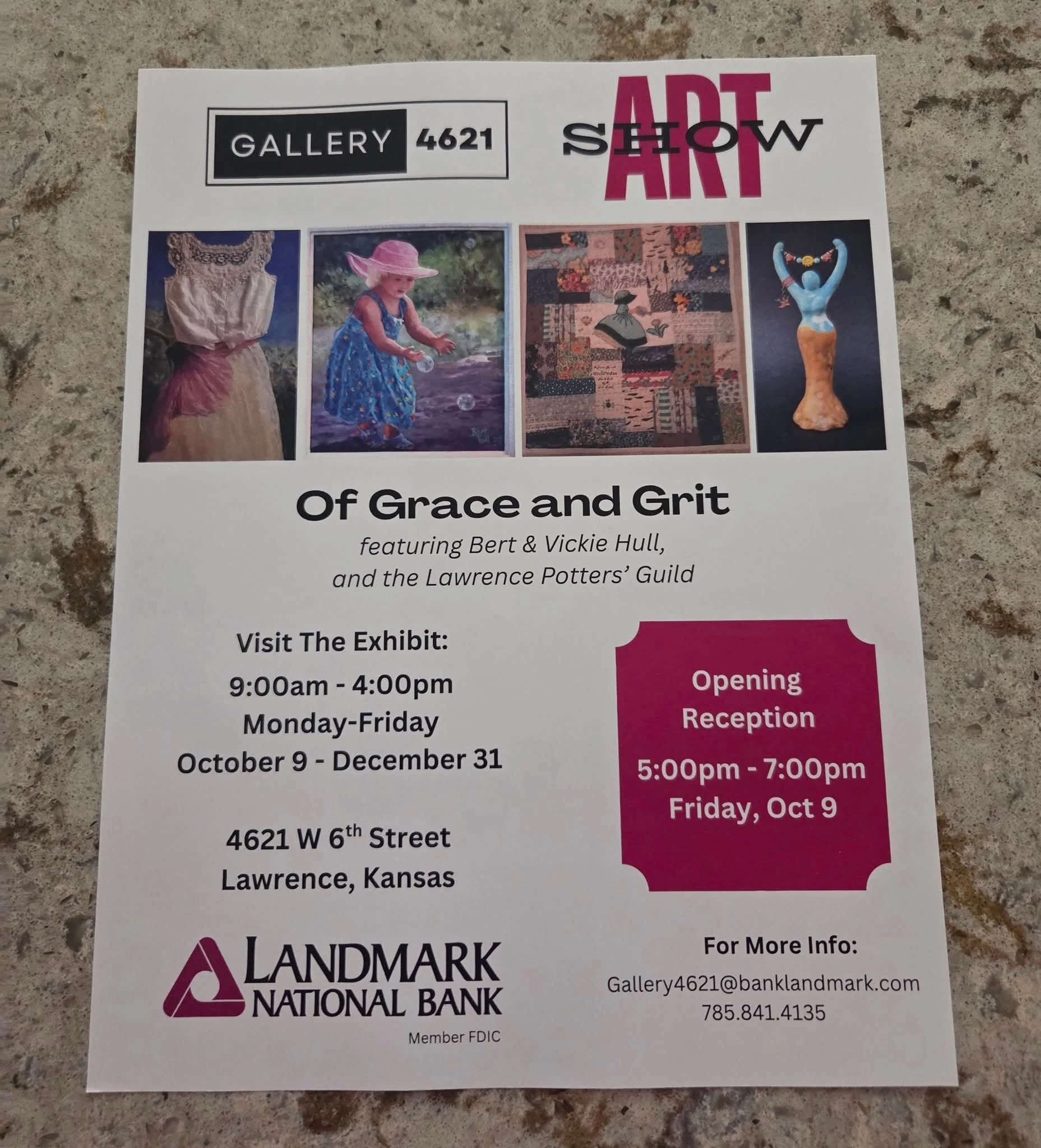 poster for this upcoming show at Gallery 4621