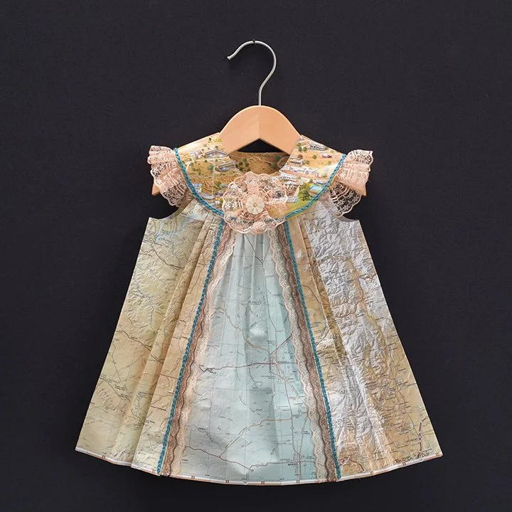 Dress made of paper