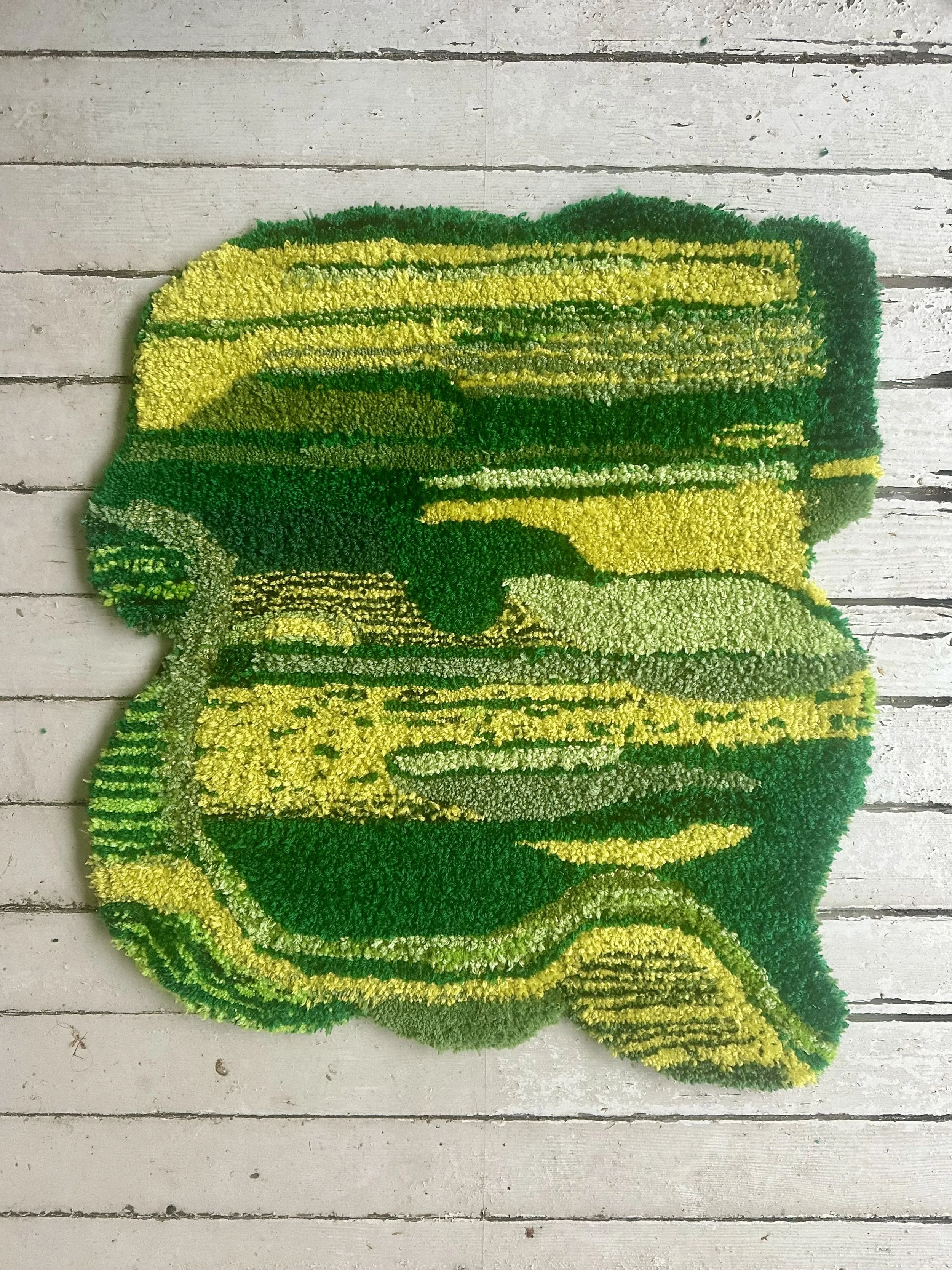 Green textile abstract