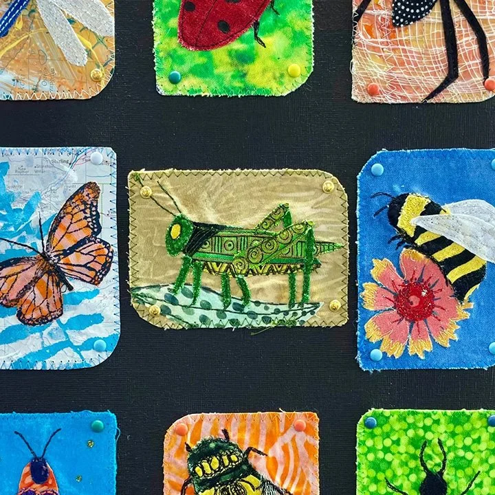 Insects made from fabric