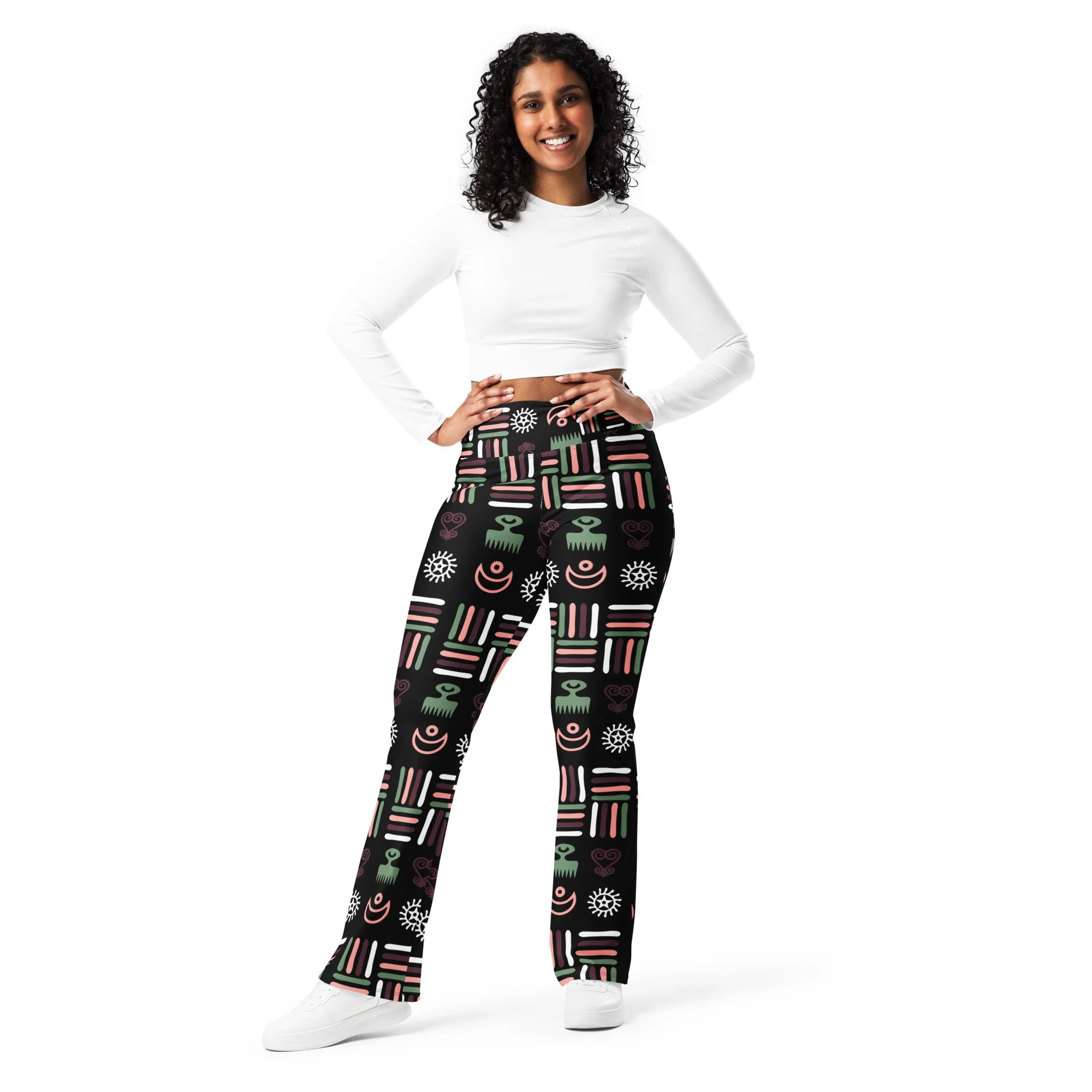 Empowered Adinkra Flare Leggings