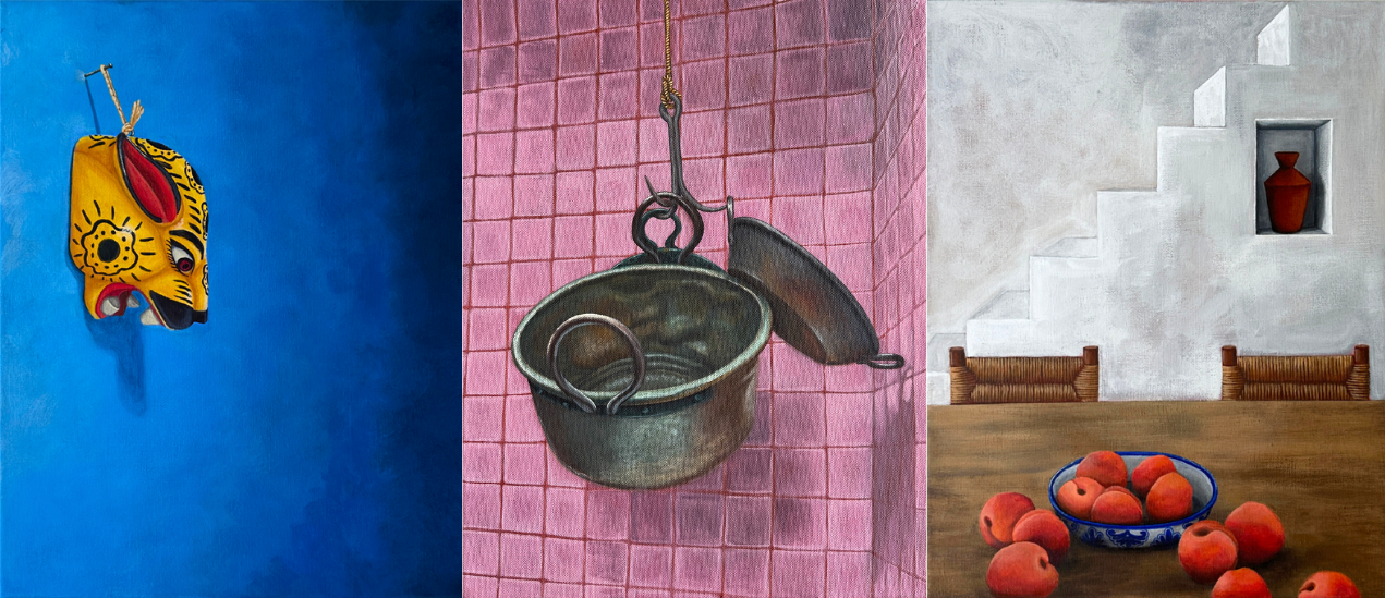 Collage of 3 paintings