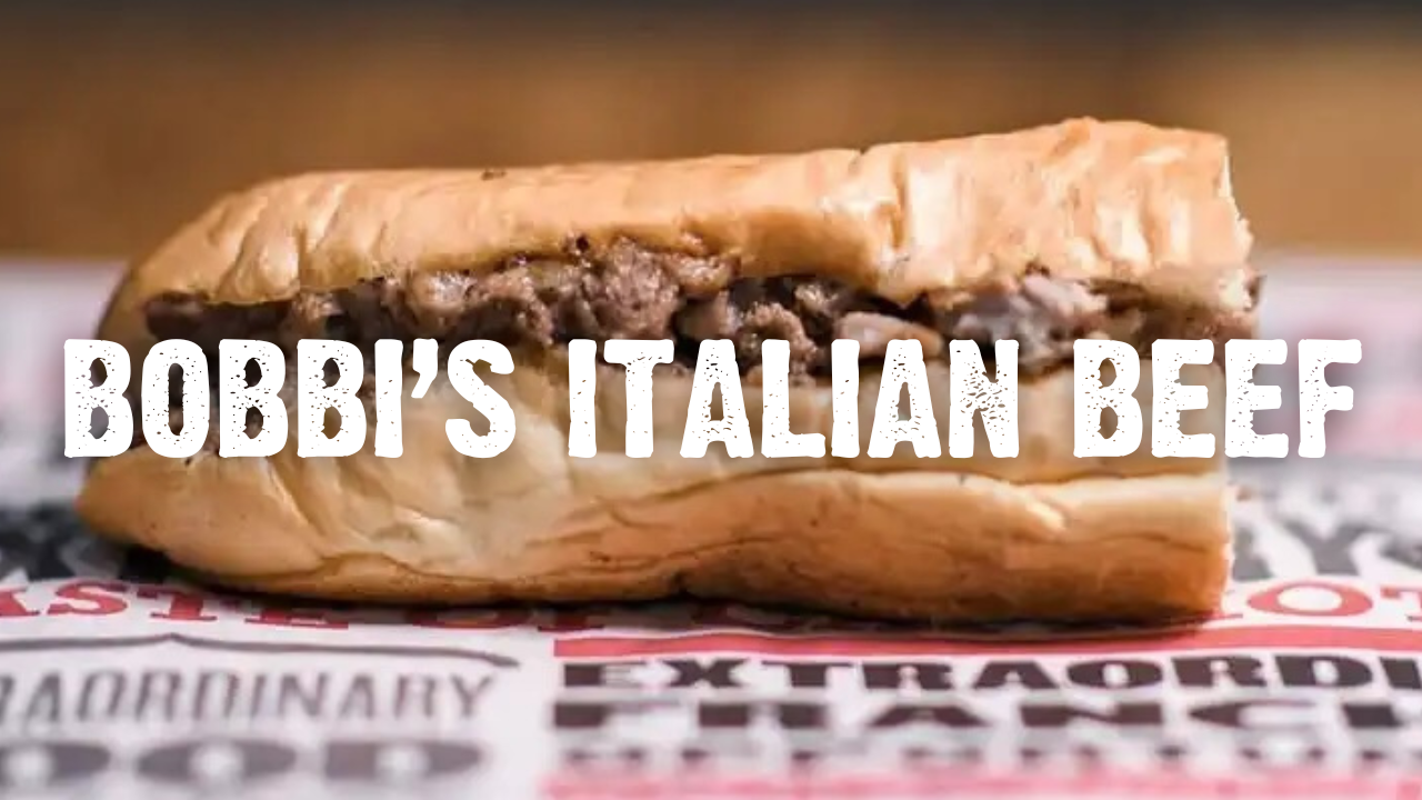 Bobbi's Italian Beef with a steak sandwich