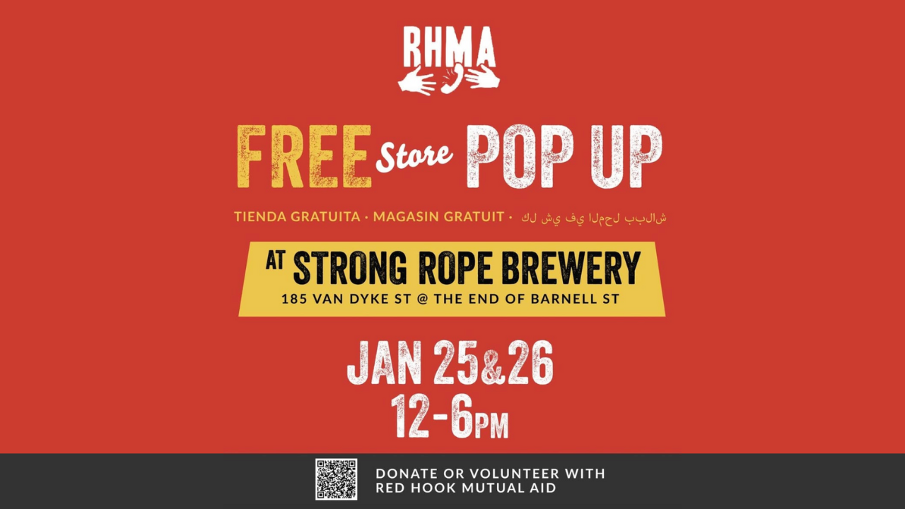 RHMA Free Store pop up at Strong Rope Brewery Jan 25 & 26 12-6 pm