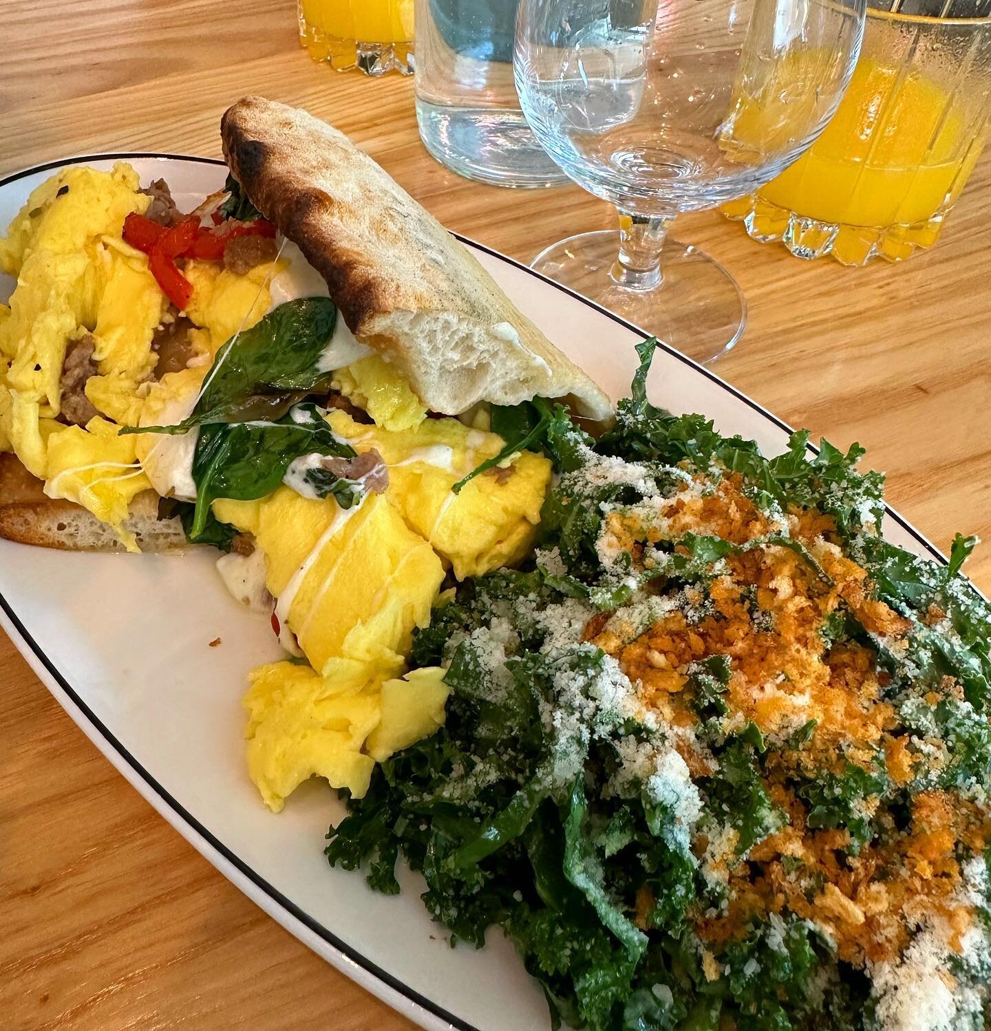Looking for Mothers Day plans? @barcorallini is the perfect spot for brunch 😍

📸: Egg Sandwich &amp; Frittata Caprese 

#dishpublication #dish #food #brunch #follow #mothersday #goodeats #foodie #wisconsin