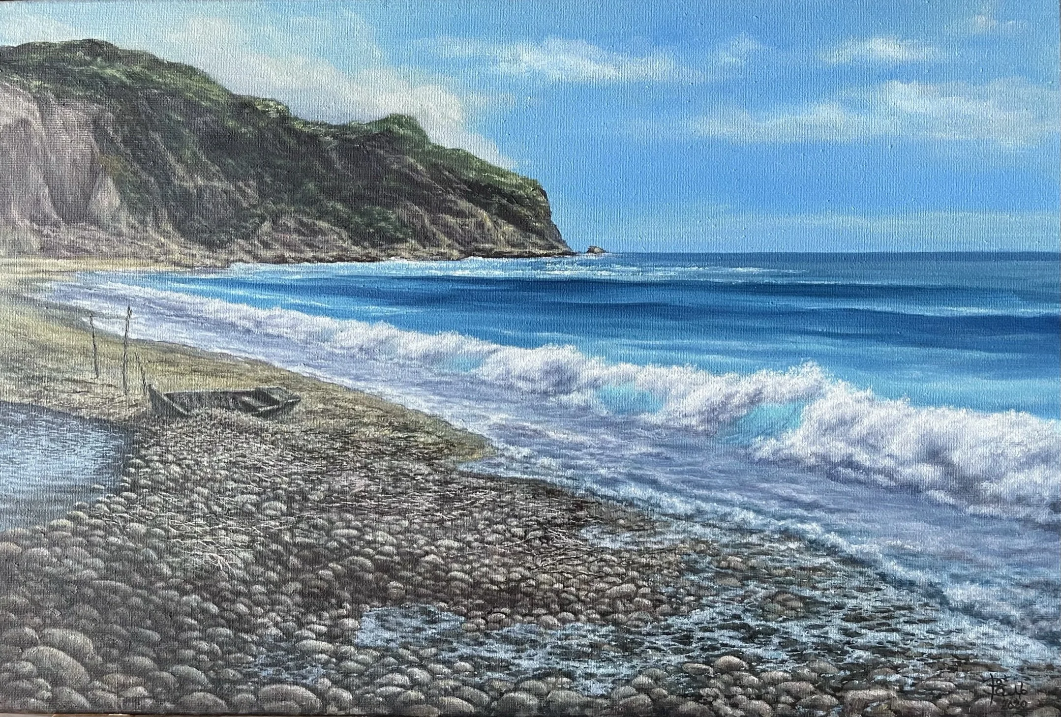 Old Beach 40x60cm