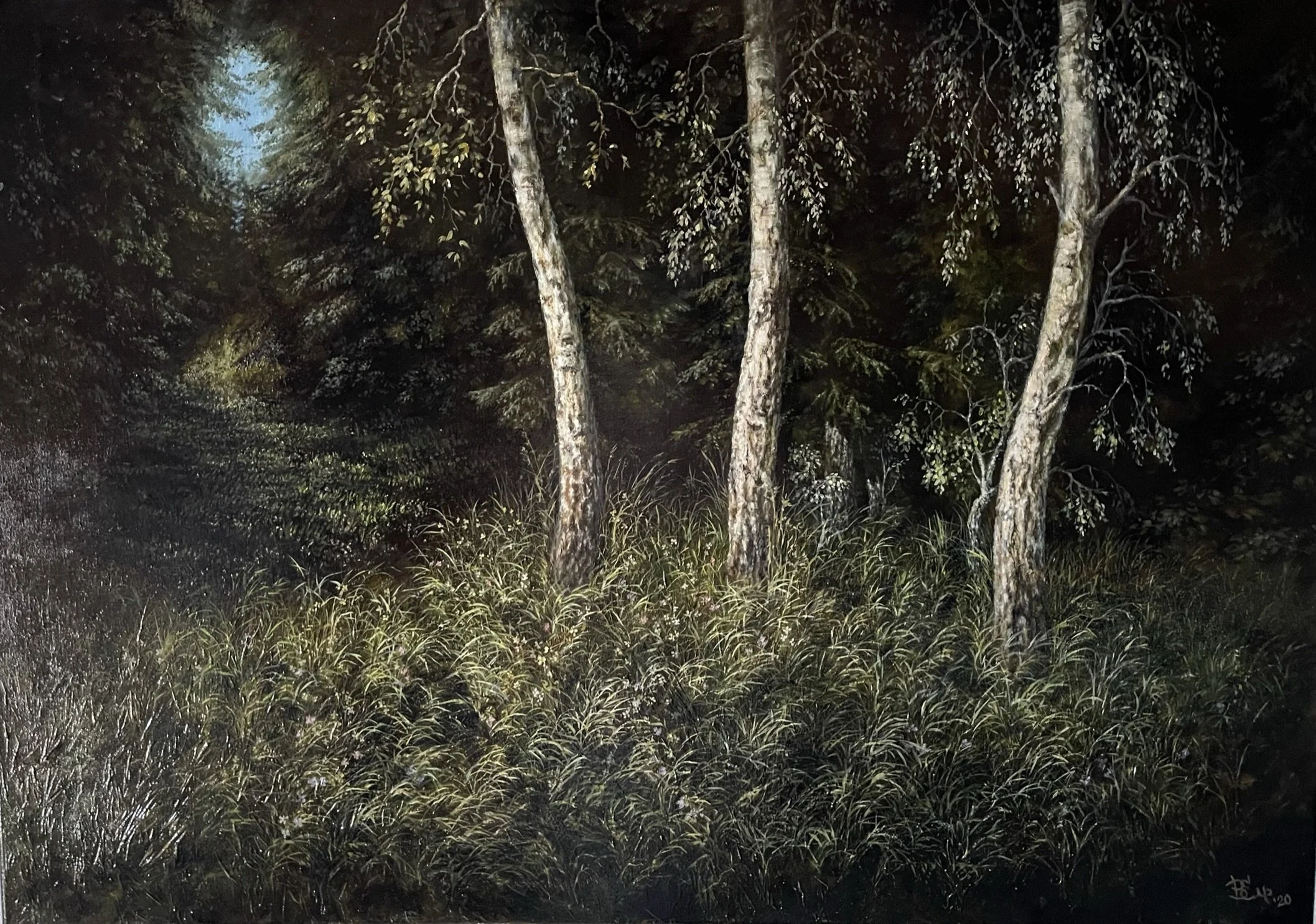 Three Birches 70x100cm