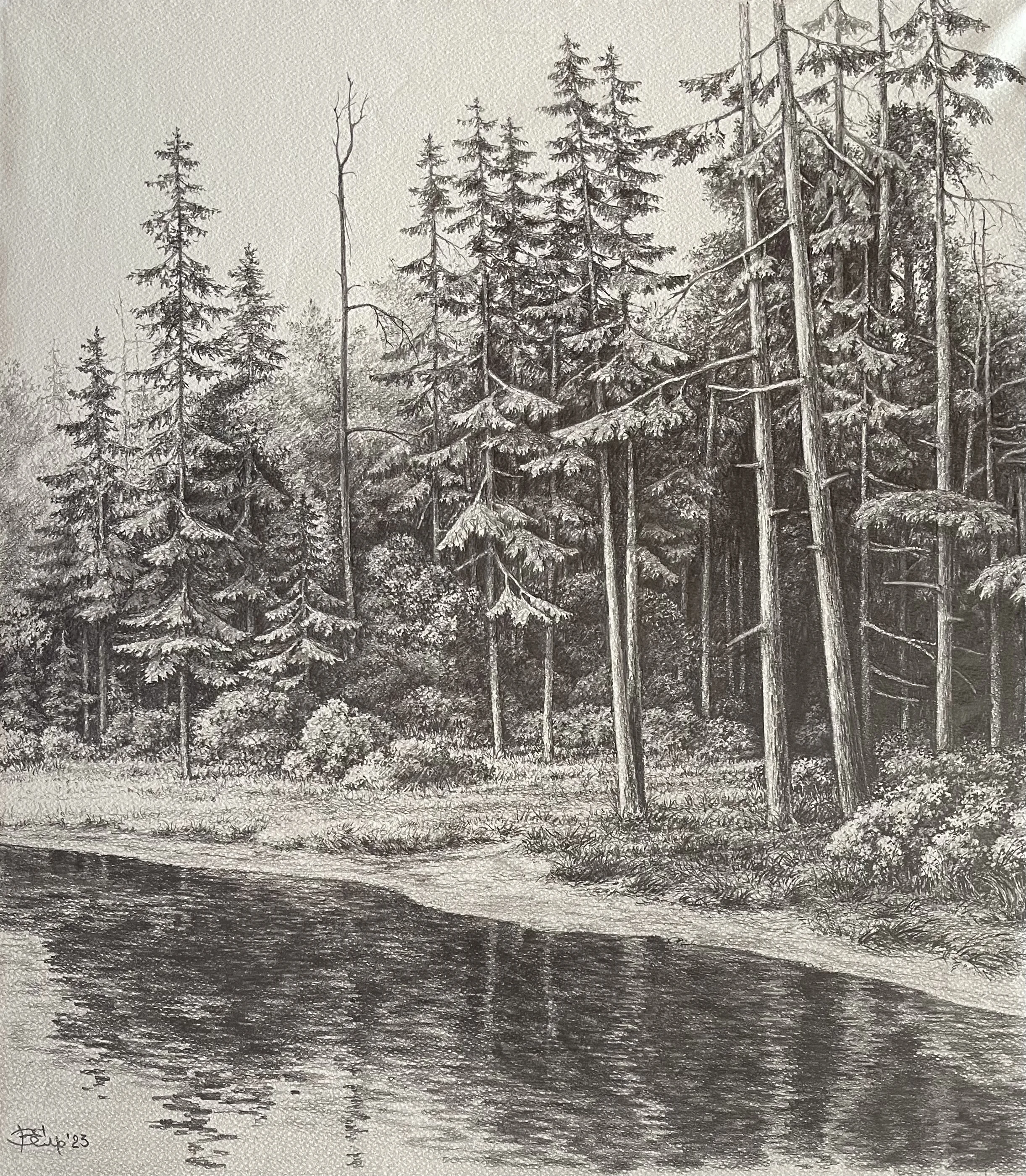 The River Beach 45x50cm