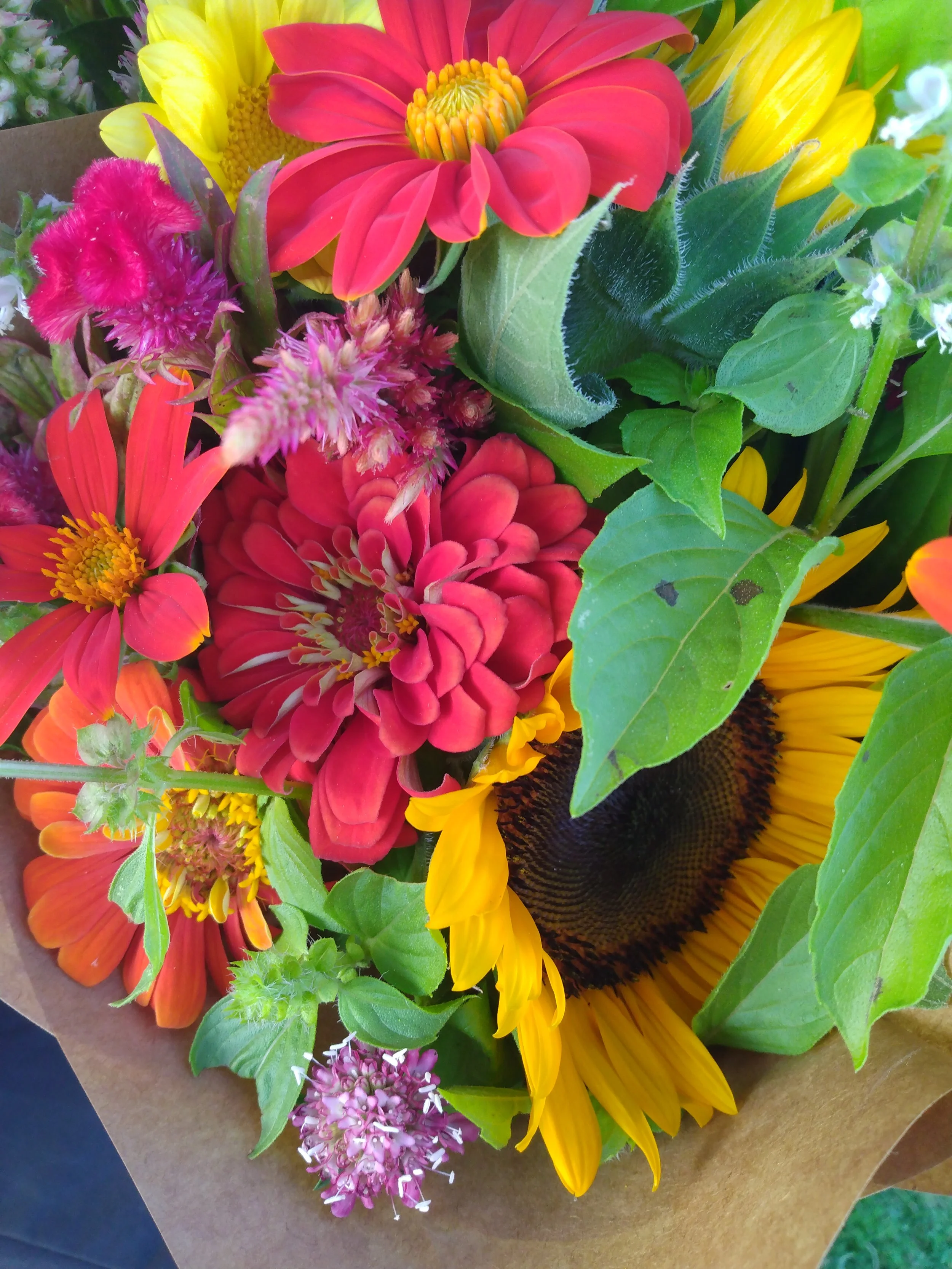 Warm color bouquet