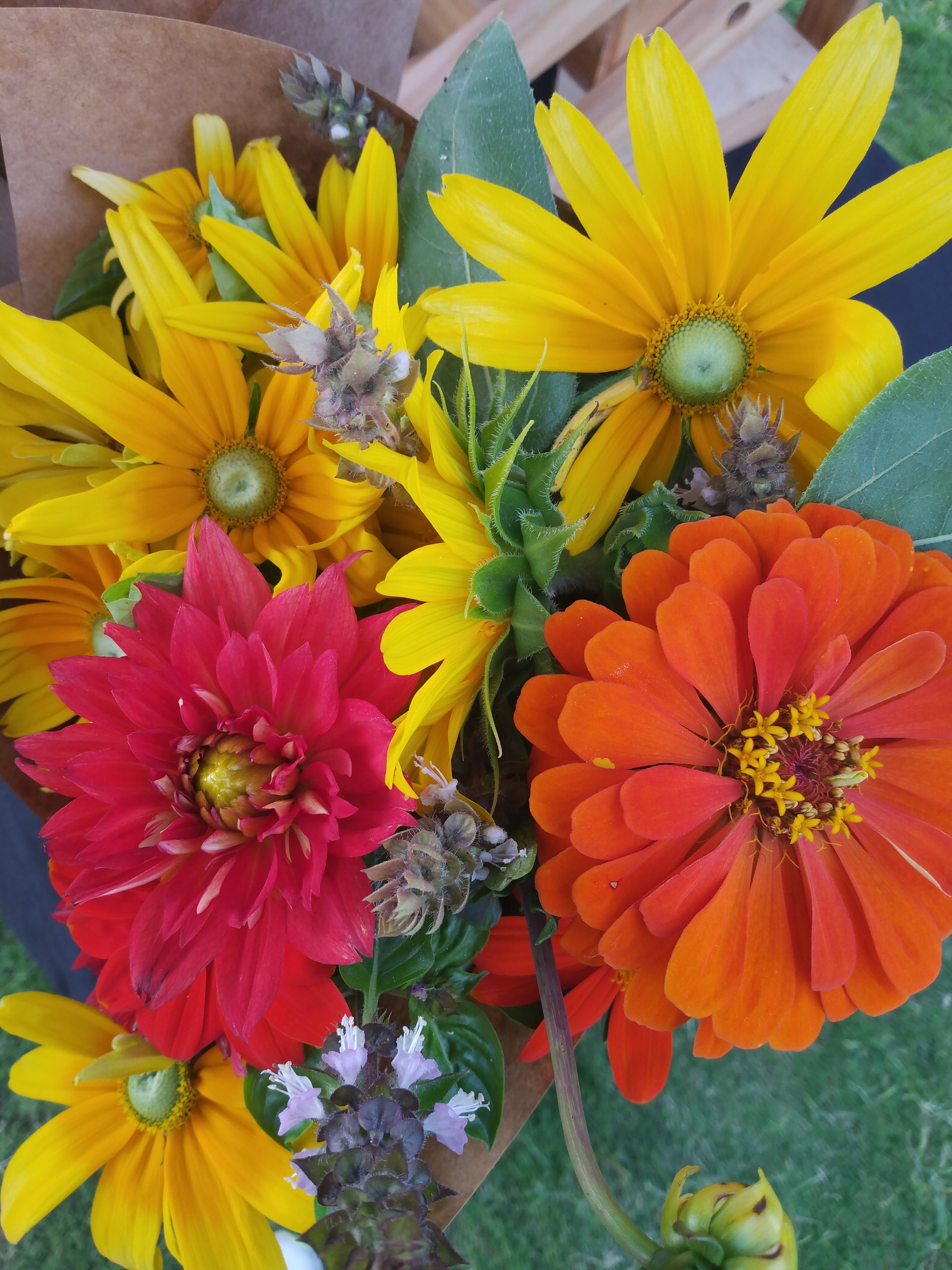 Warm colored bouquet