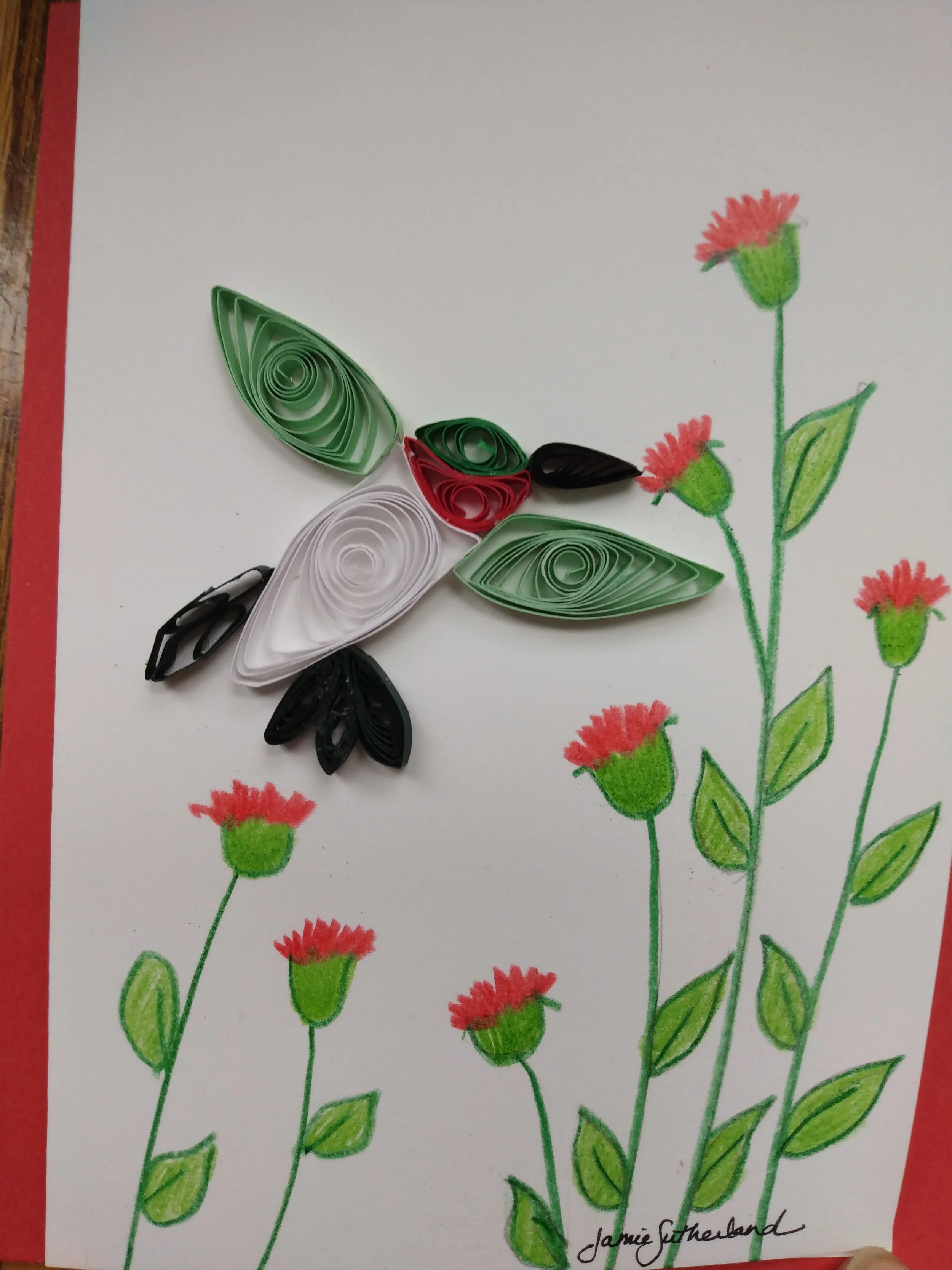 Quilled Hummingbird