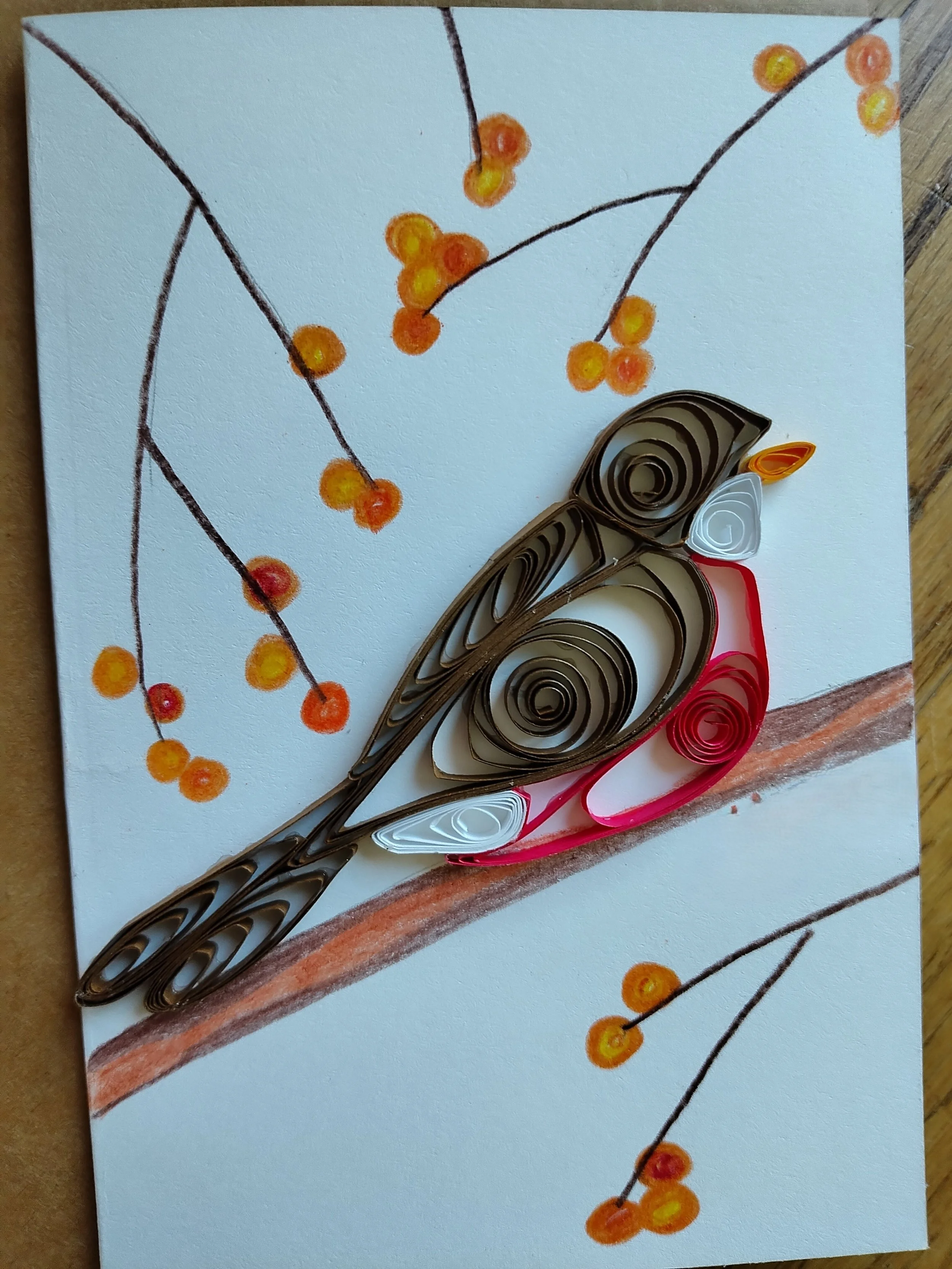 Quilled Robin