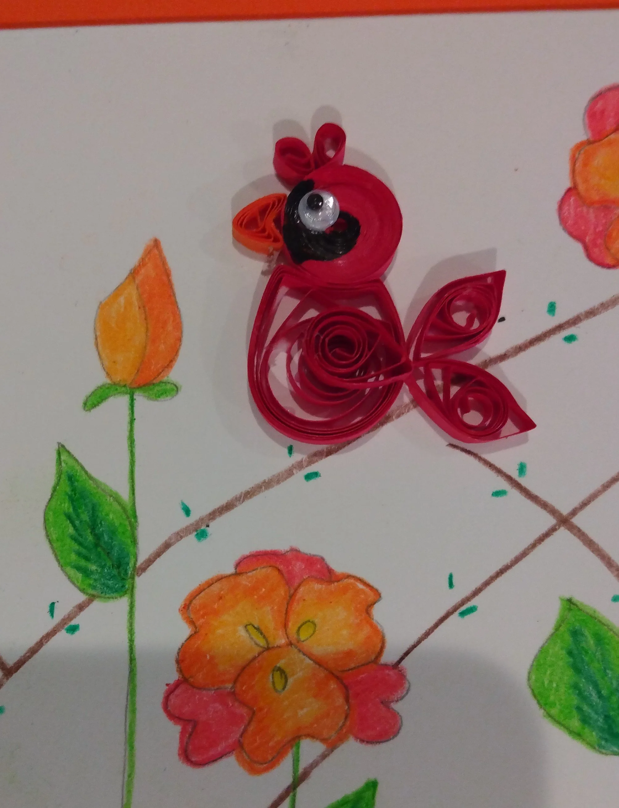 Quilled Cardinal