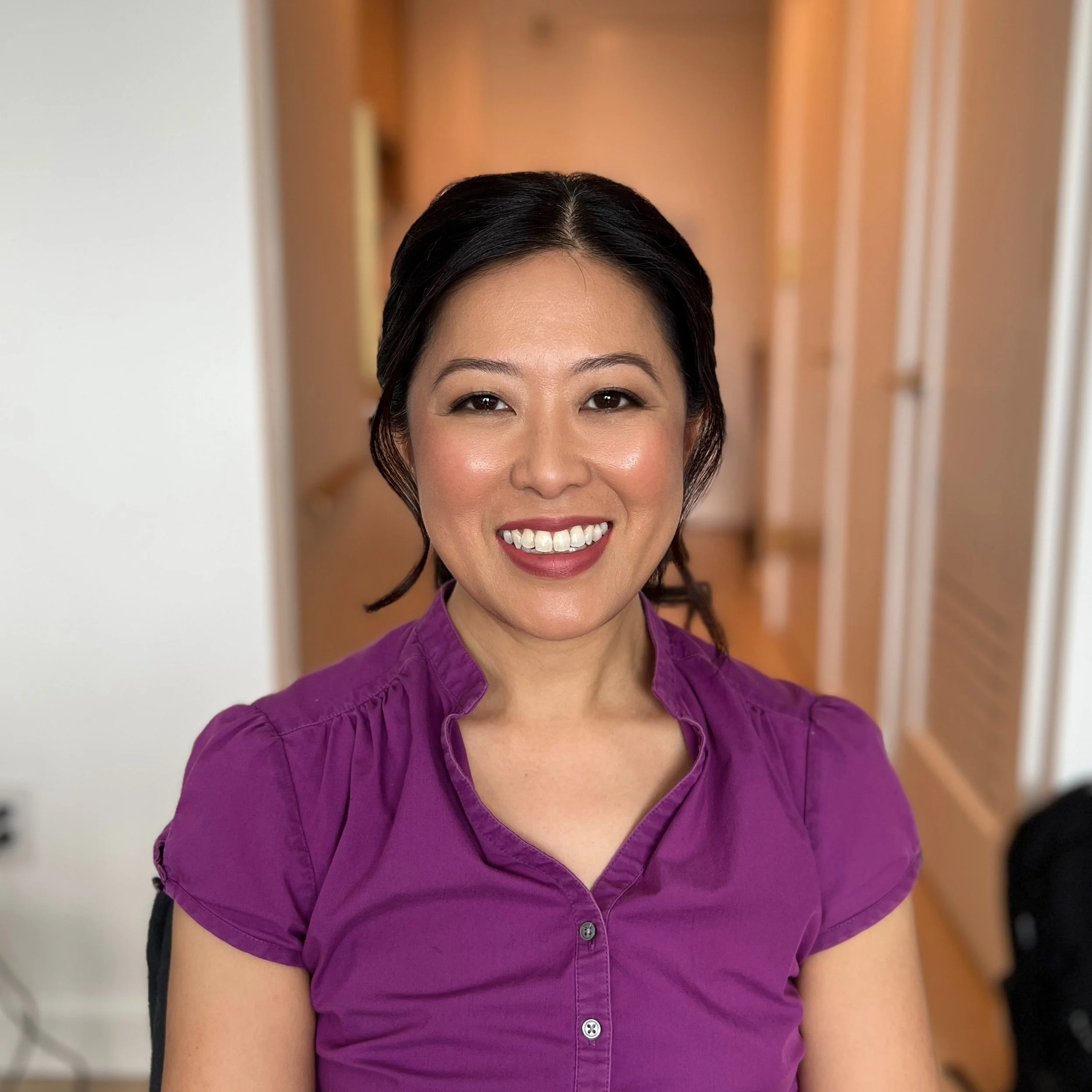 Soft and natural bridal makeup for Asian