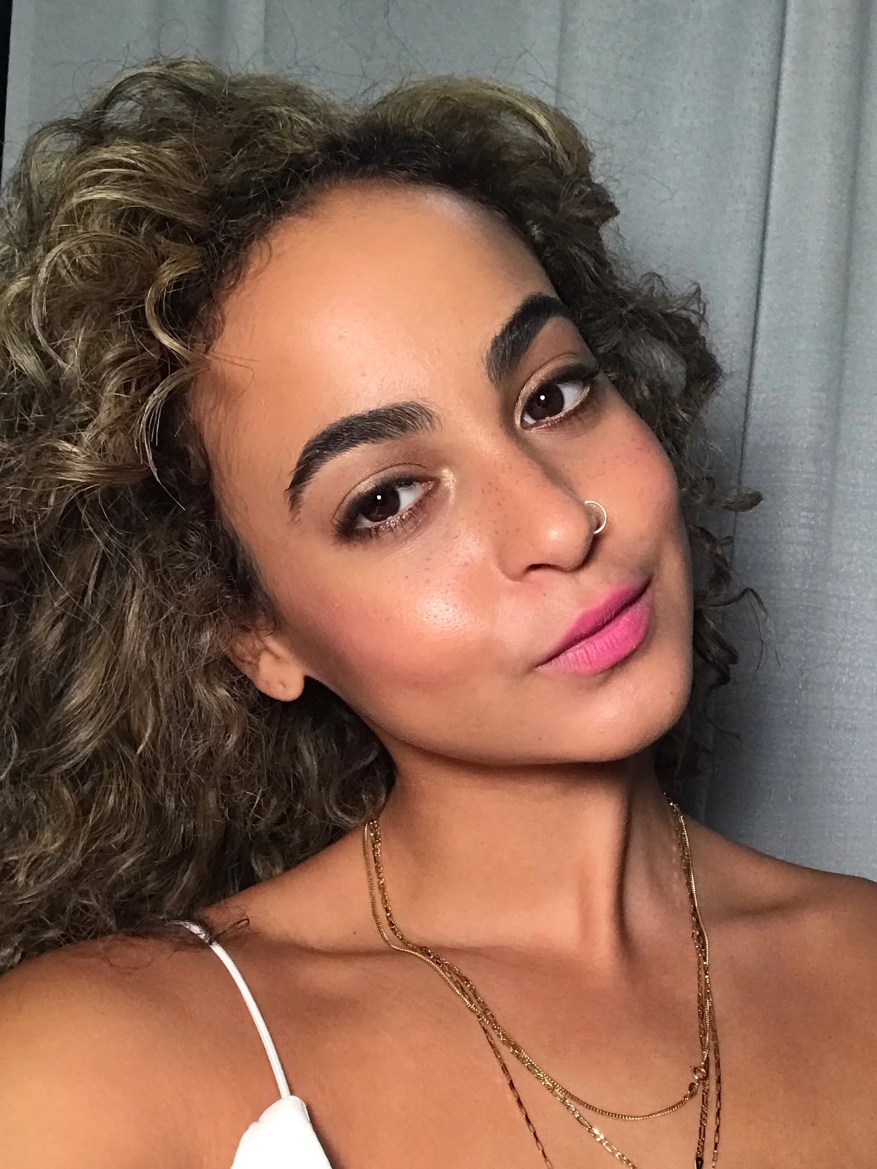 soft glam look for reception 