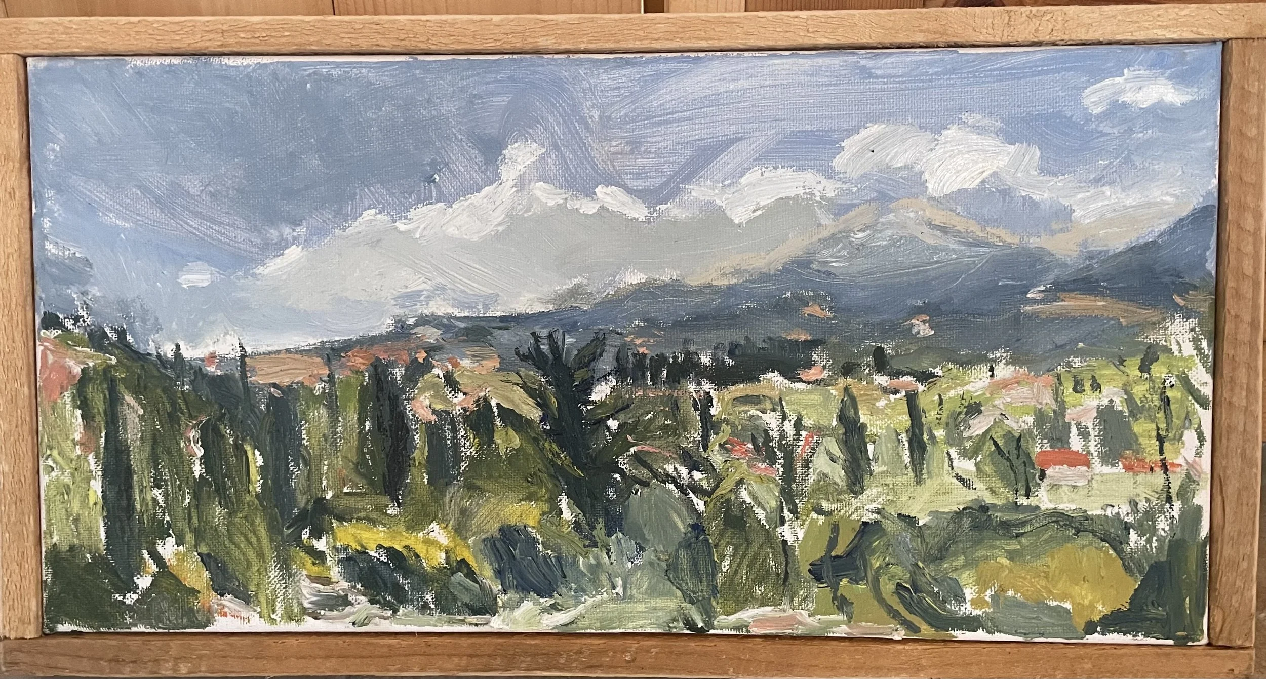 Towards Gavalahori - Oil on canvas