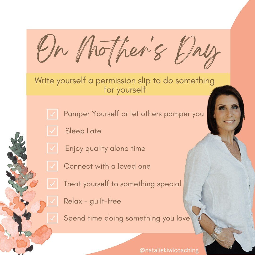 To all of the moms out there...

Today is the perfect day to write yourself a permission slip for yourself.

Here are just a few ideas of the things you can do for yourself today.

And remember, that even after today is over, taking care of yourself 