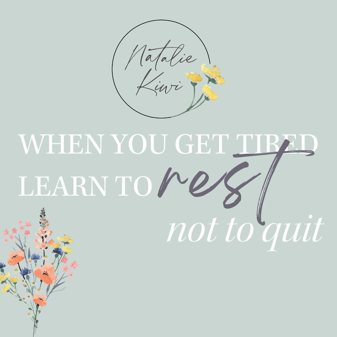 Life can be demanding, and sometimes it feels like you're running on empty. In those moments, remember this powerful lesson: when you get tired, learn to rest, not to quit.💪

It's easy to become overwhelmed and discouraged when challenges arise. But