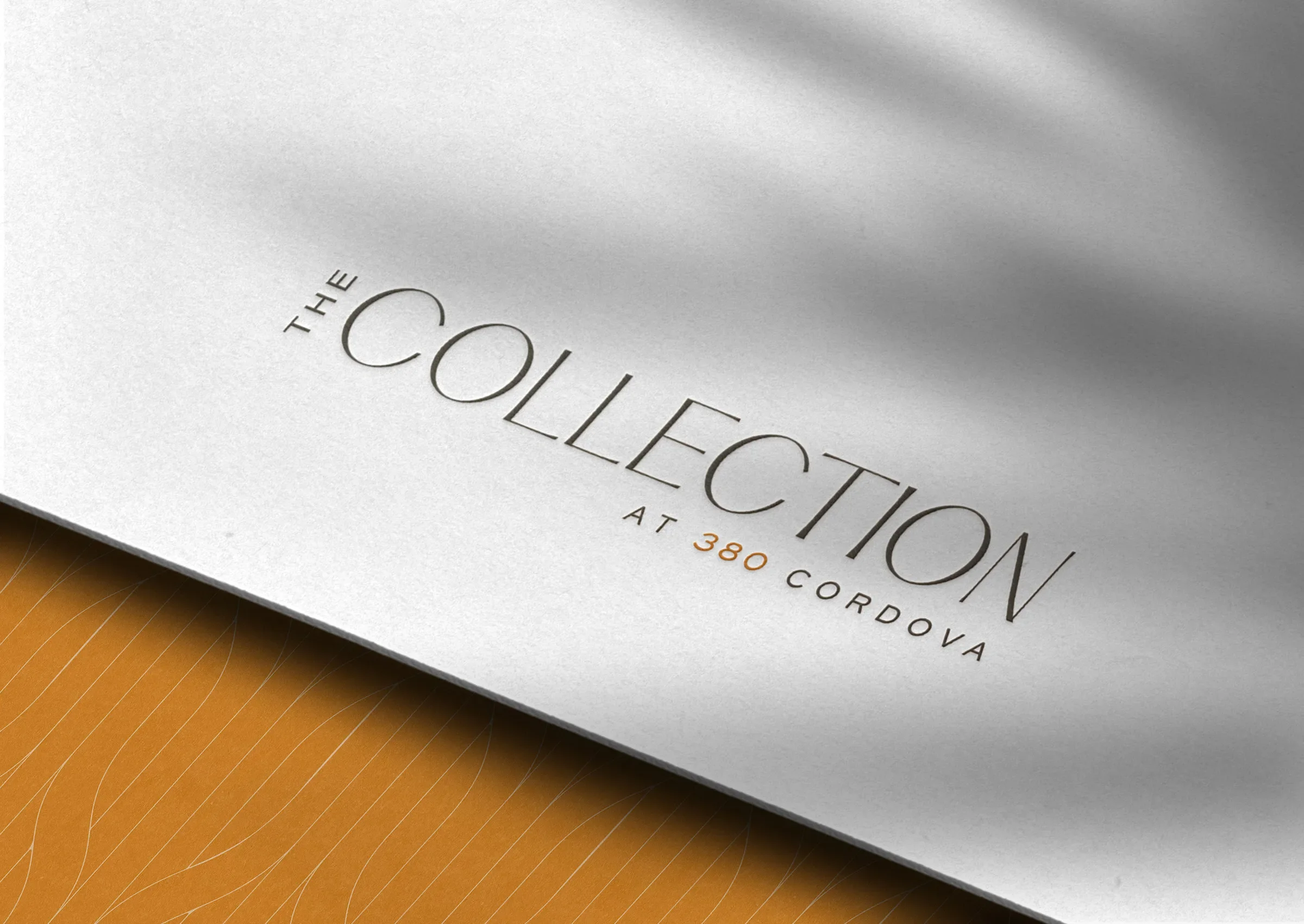 branding and logo design for the collection at 380 cordova, a new condominium and townhome community in pasadena, california