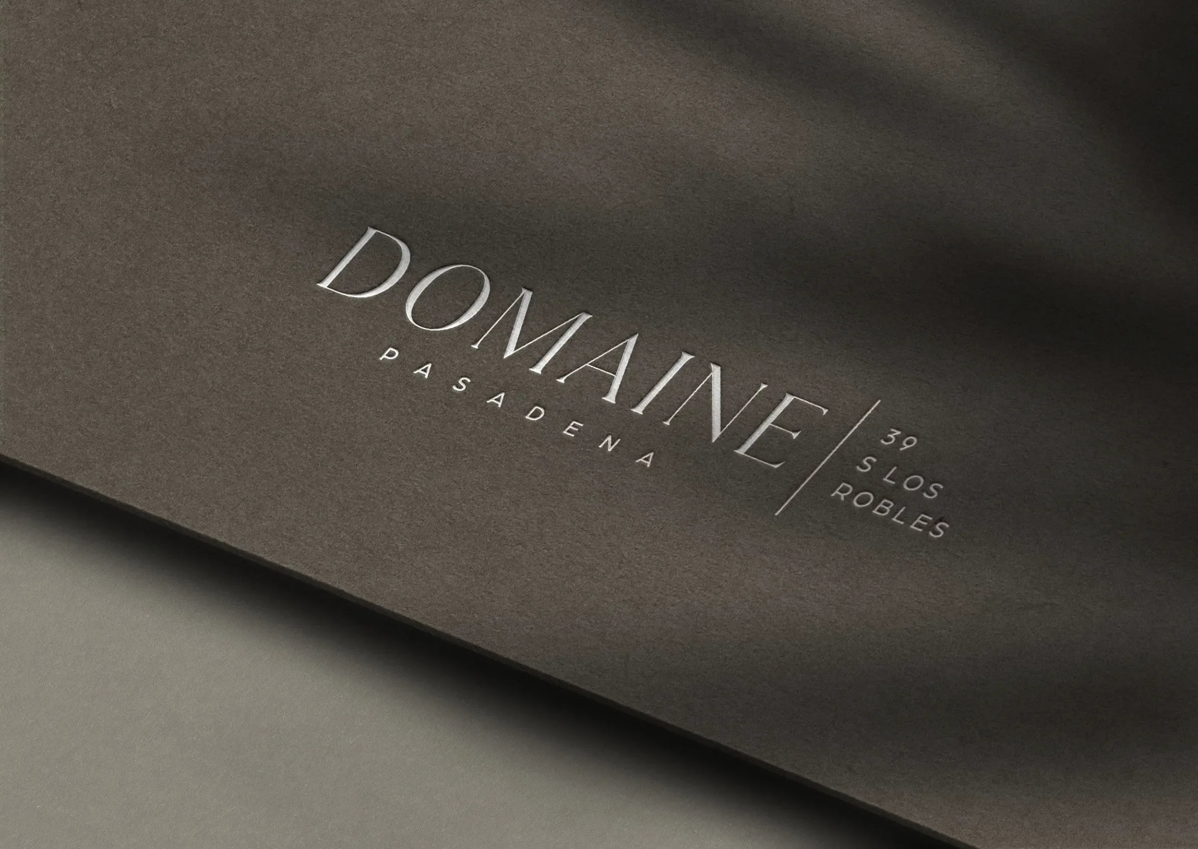 domaine 39 luxury branding and identity design for a condominium community in pasadena, california