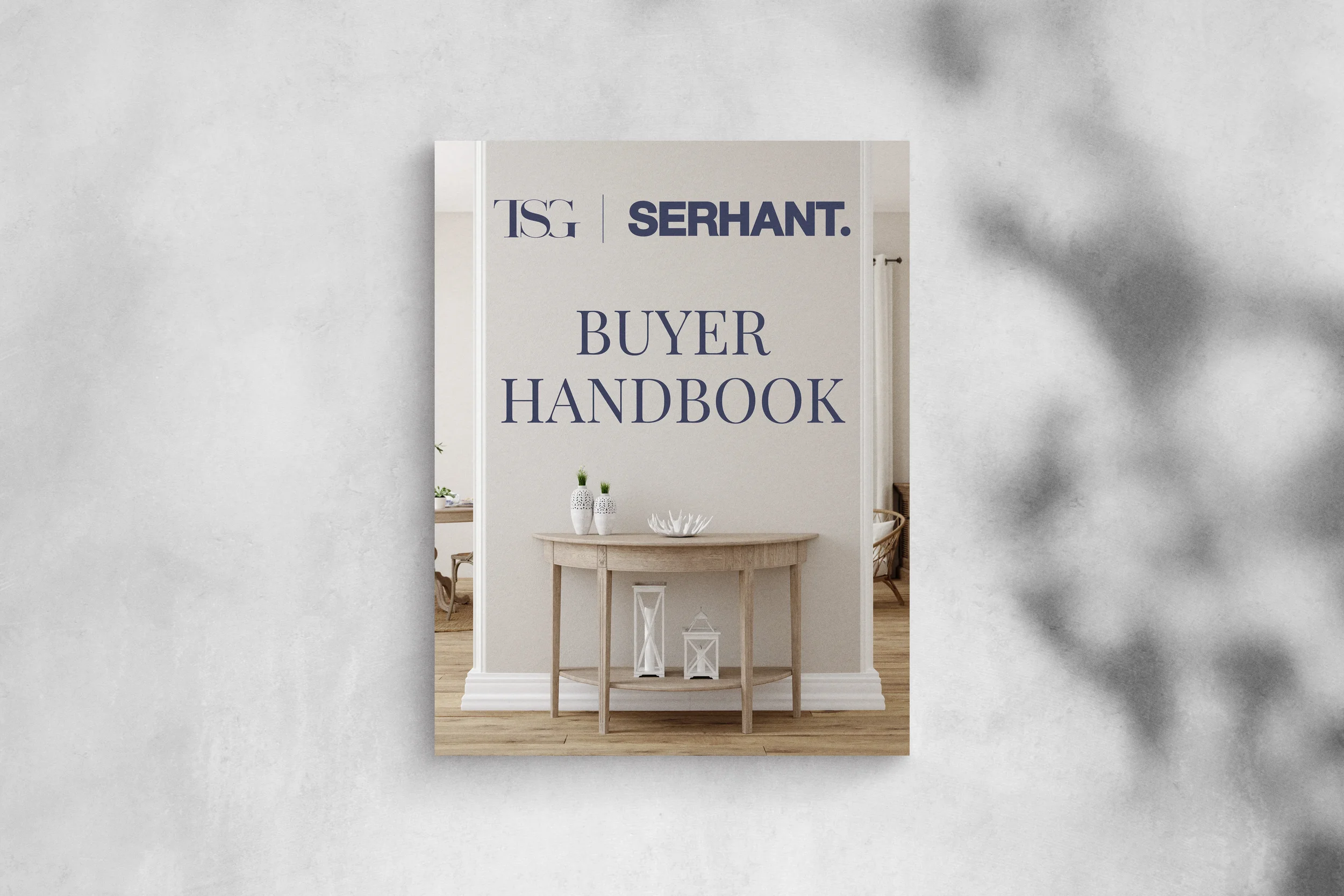 luxury buyer handbook print collateral for the santistevan group at serhant