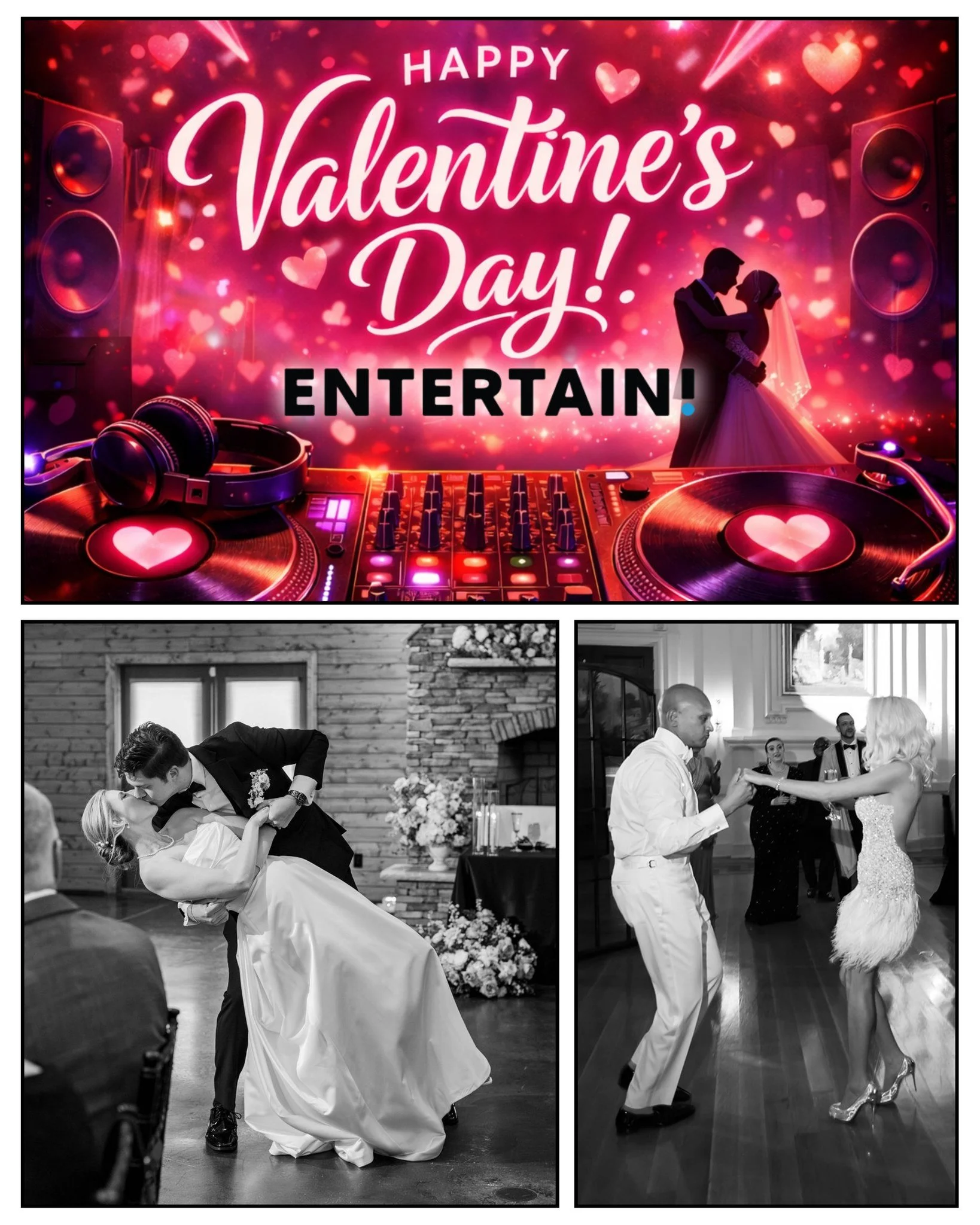 Happy Valentine&rsquo;s Day! ❤️

Love is in the air &mdash; and so is the music. From first dances to unforgettable celebrations, Entertain! is honored to help turn love stories into moments worth dancing to.

Here&rsquo;s to love, laughter, and the 